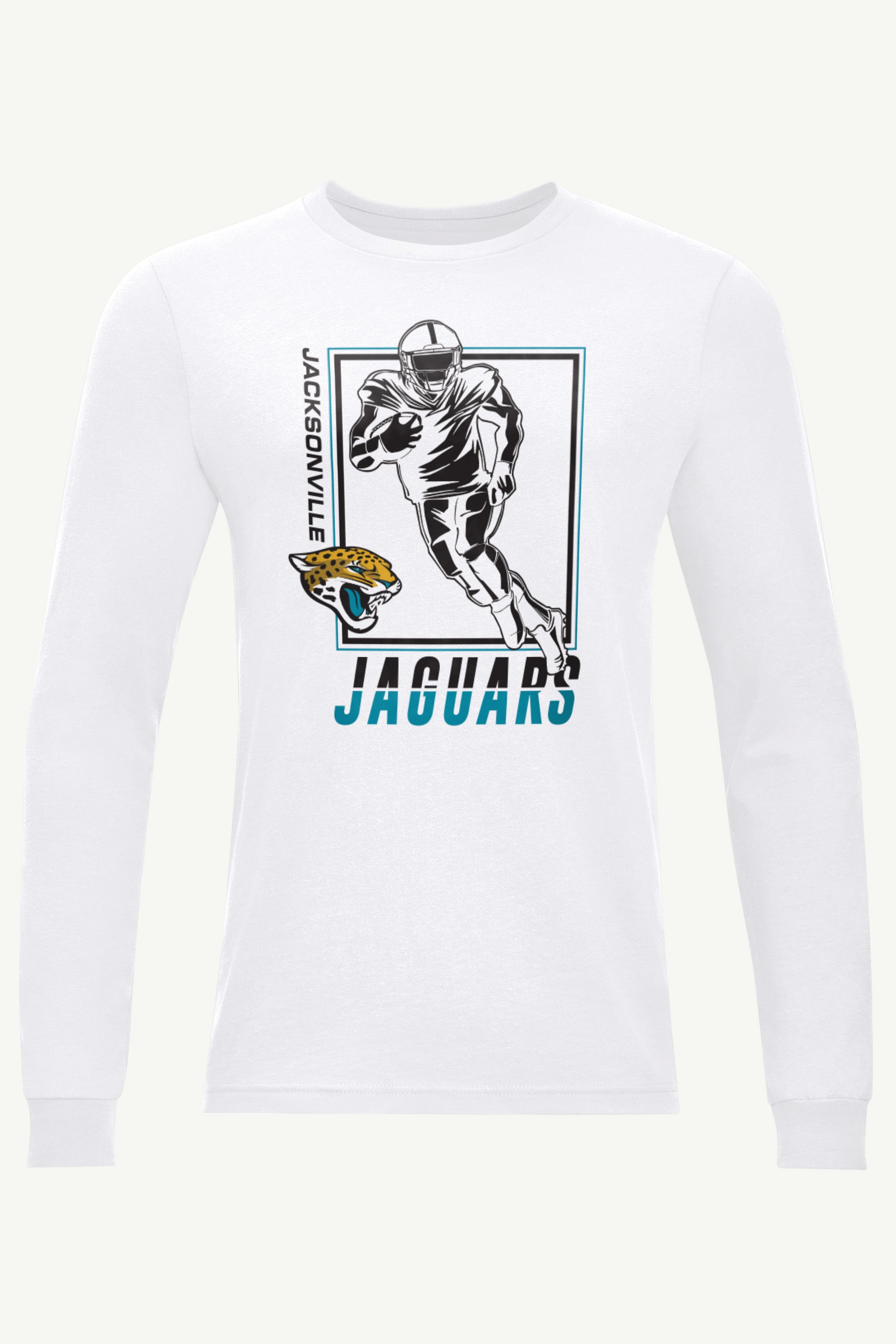 MENS JACKSONVILLE JAGUARS PLAYER GRID LONG SLEEVE T SHIRT View 1 | Jacksonville Jaguars MENS JACKSONVILLE JAGUARS PLAYER GRID LONG SLEEVE T SHIRT View 1 | Jacksonville Jaguars
