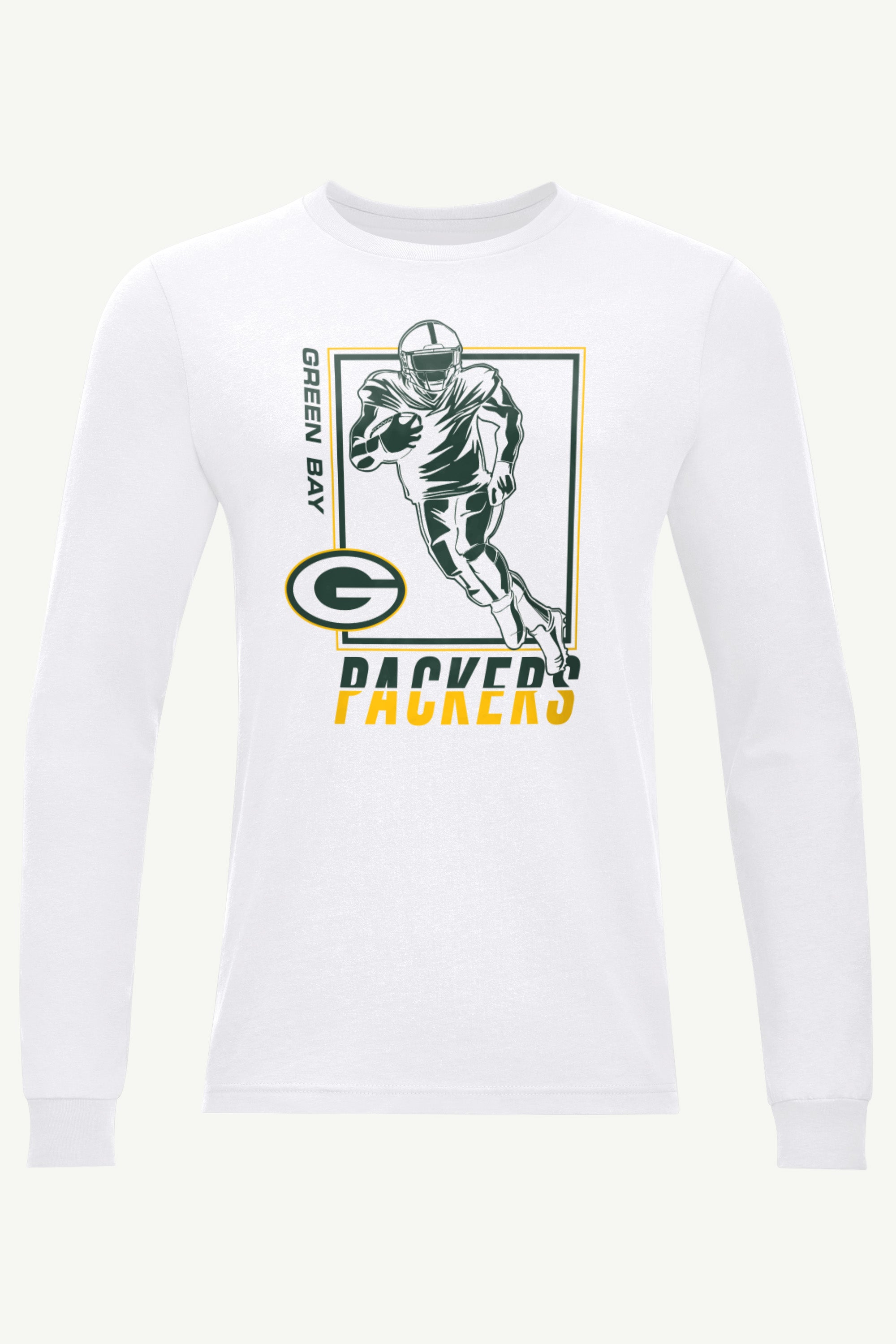 MENS GREEN BAY PACKERS PLAYER GRID LONG SLEEVE T SHIRT View 1 | Green Bay Packers MENS GREEN BAY PACKERS PLAYER GRID LONG SLEEVE T SHIRT View 1 | Green Bay Packers