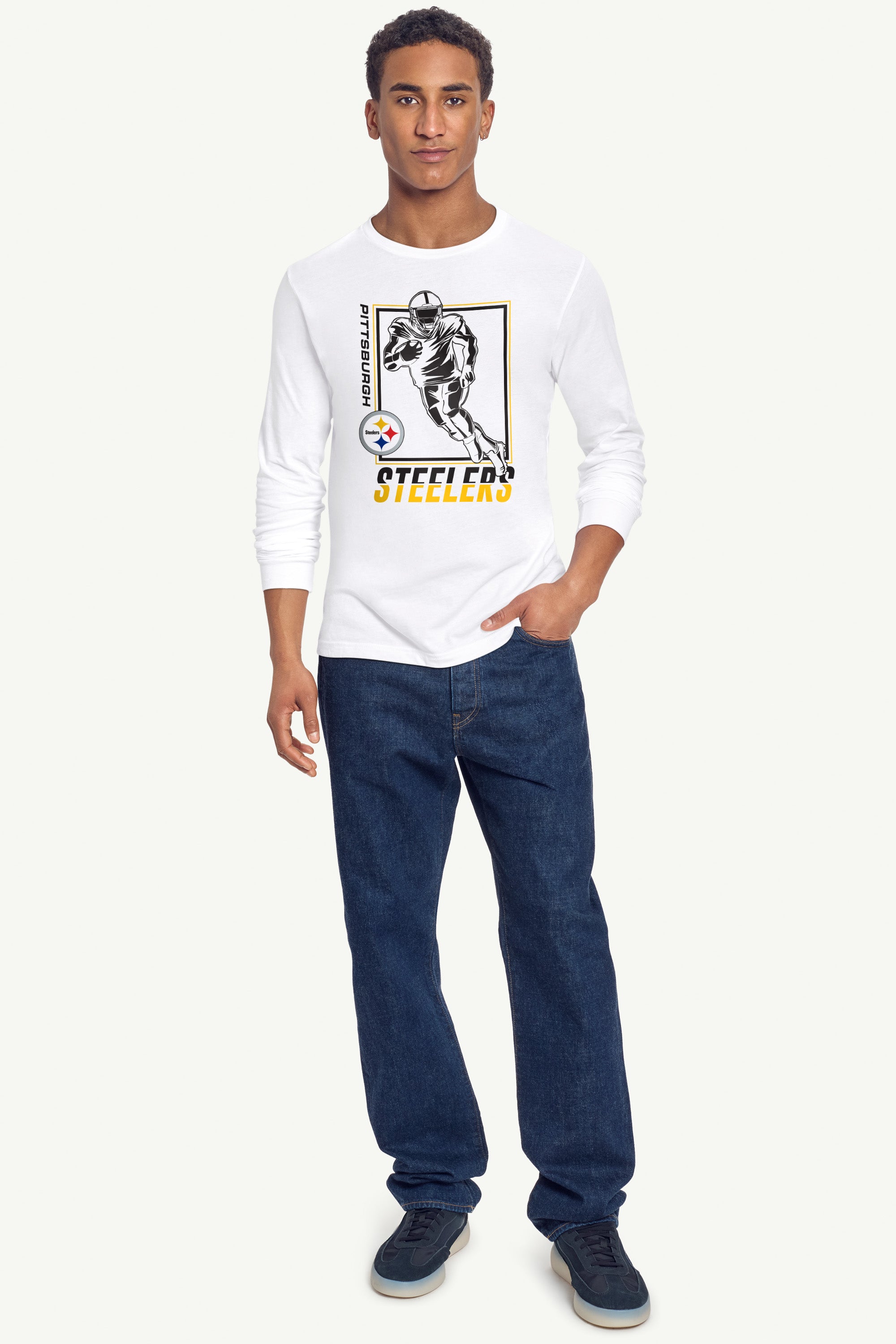 MENS PITTSBURGH STEELERS PLAYER GRID LONG SLEEVE T SHIRT View 4 | Men's T-Shirts MENS PITTSBURGH STEELERS PLAYER GRID LONG SLEEVE T SHIRT View 4 | Men's T-Shirts