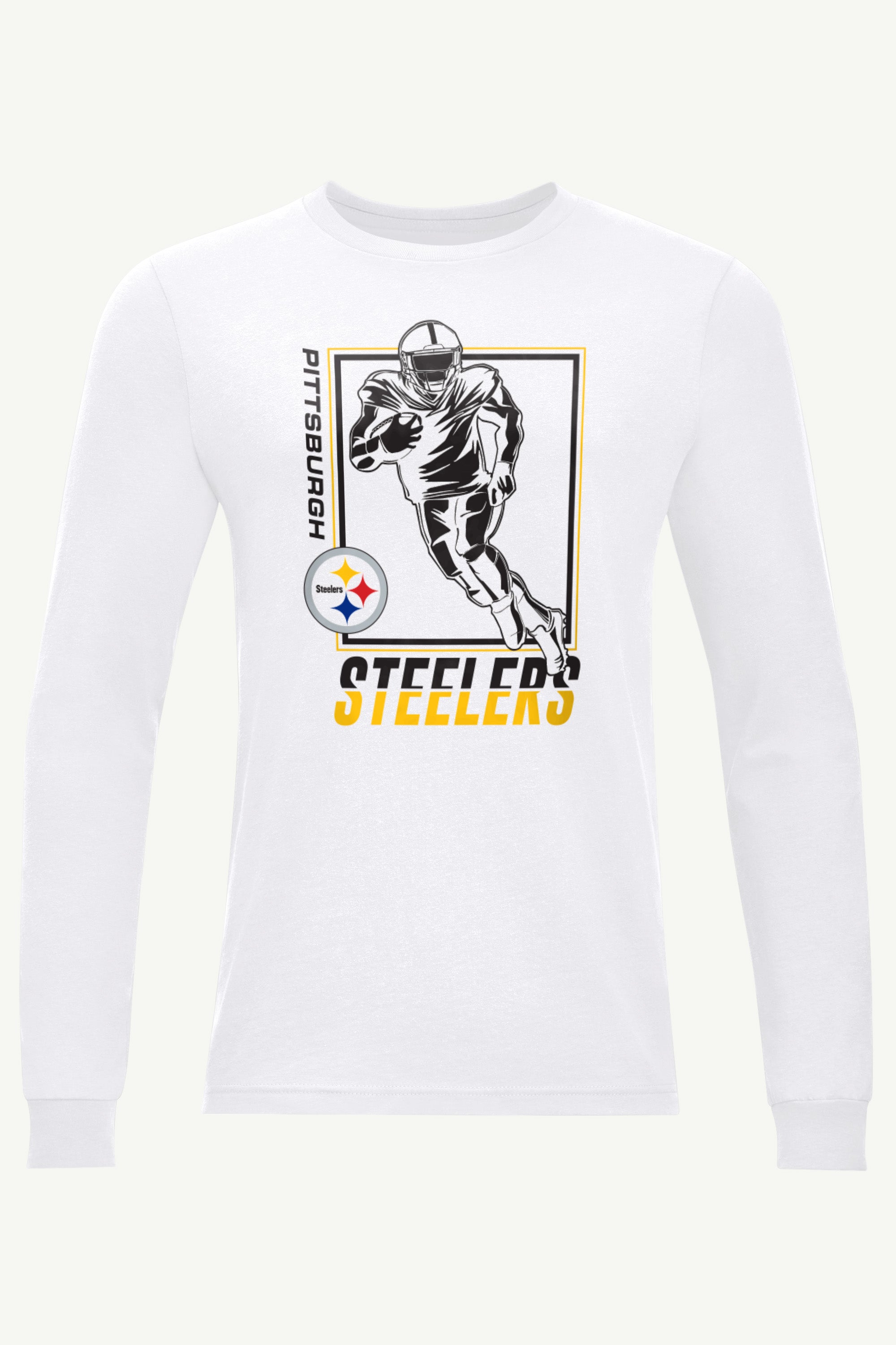 MENS PITTSBURGH STEELERS PLAYER GRID LONG SLEEVE T SHIRT View 1 | Men's T-Shirts MENS PITTSBURGH STEELERS PLAYER GRID LONG SLEEVE T SHIRT View 1 | Men's T-Shirts