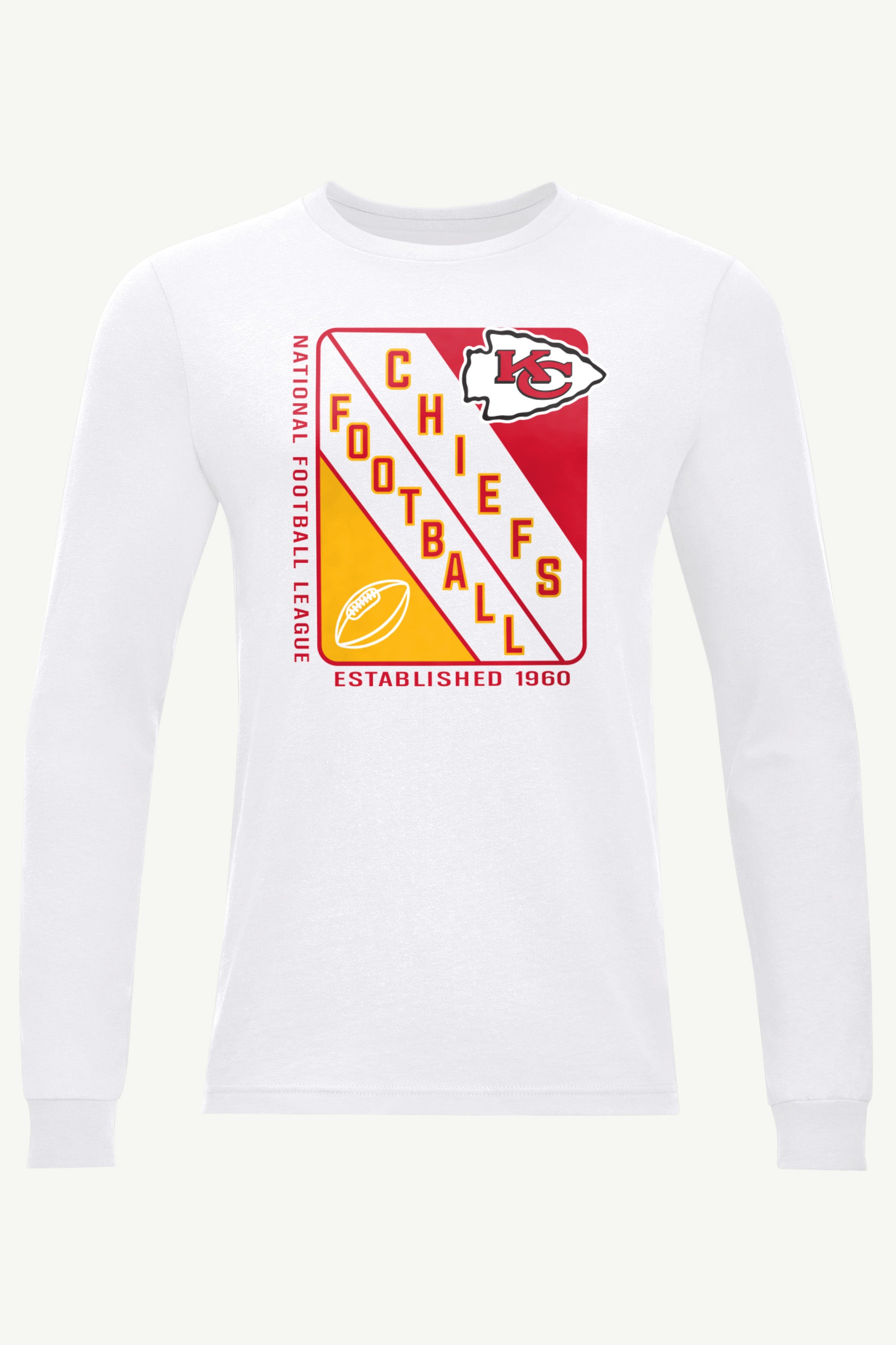 MENS KANSAS CITY CHIEFS SHIELD LOGO LONG SLEEVE T SHIRT View 1 | Kansas City Chiefs MENS KANSAS CITY CHIEFS SHIELD LOGO LONG SLEEVE T SHIRT View 1 | Kansas City Chiefs