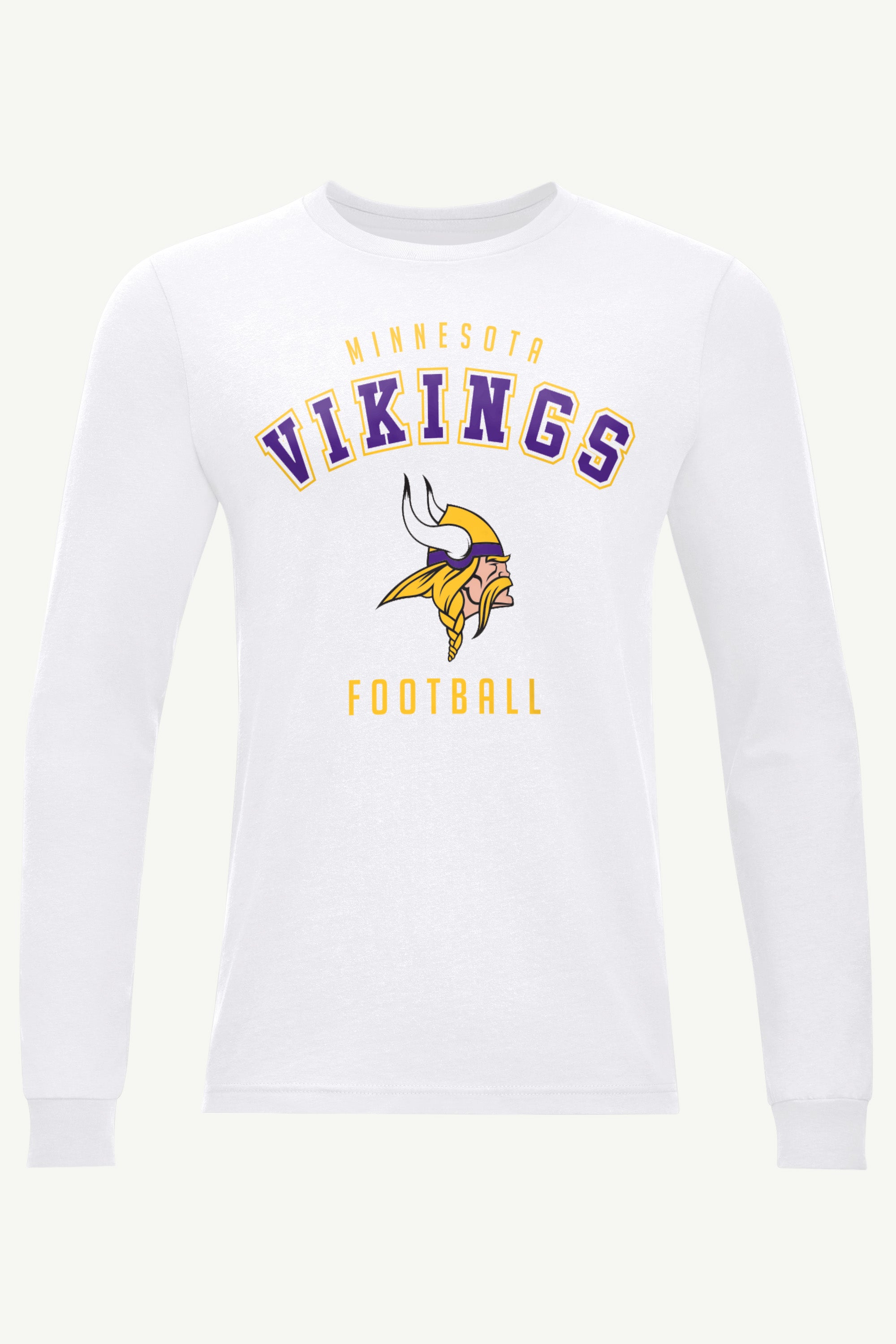 MENS MINNESOTA VIKINGS LONG SLEEVE T SHIRT View 1 MENS MINNESOTA VIKINGS LONG SLEEVE T SHIRT View 1