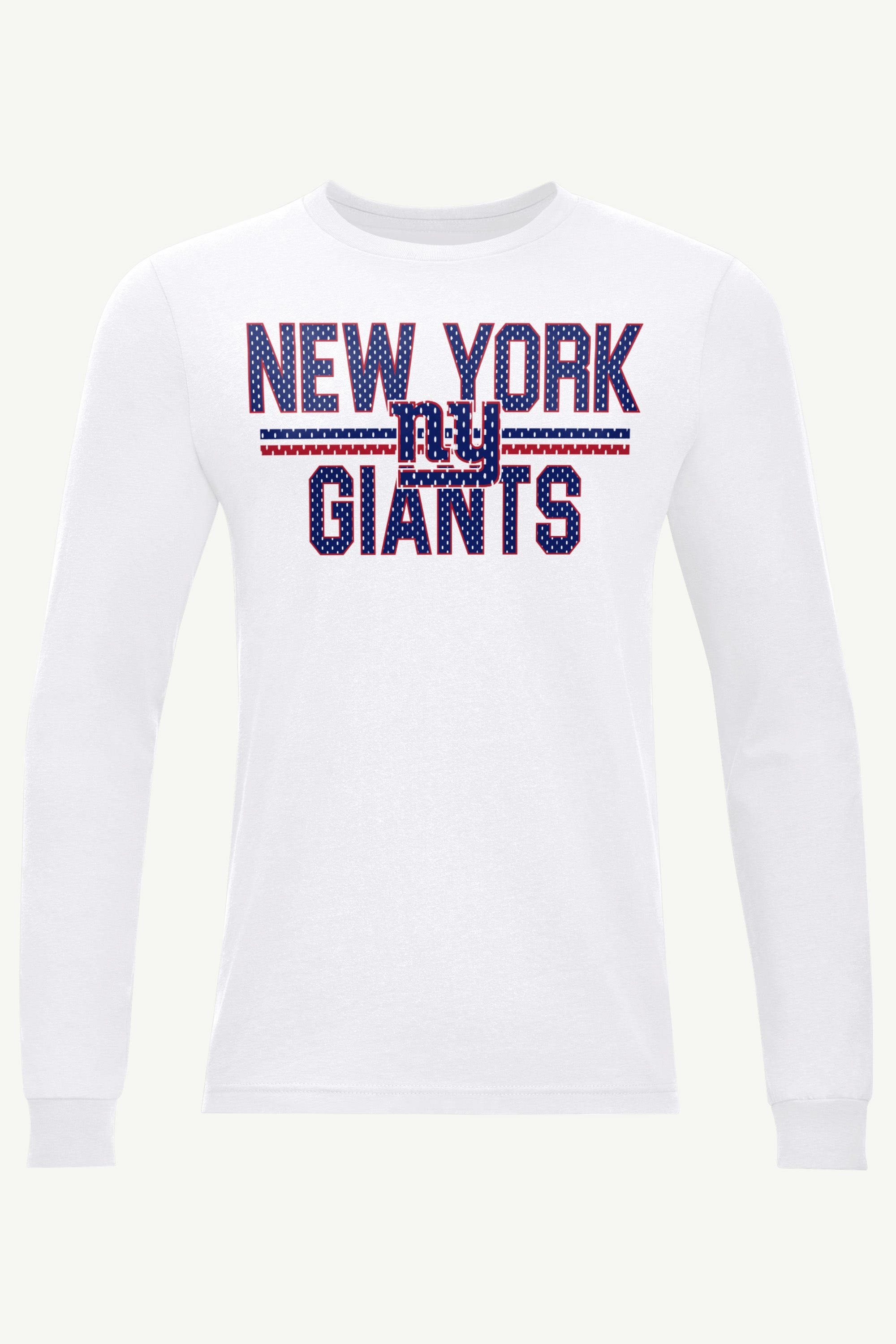 MENS NEW YORK GIANTS MESH LOOK LONG SLEEVE T SHIRT View 1 MENS NEW YORK GIANTS MESH LOOK LONG SLEEVE T SHIRT View 1