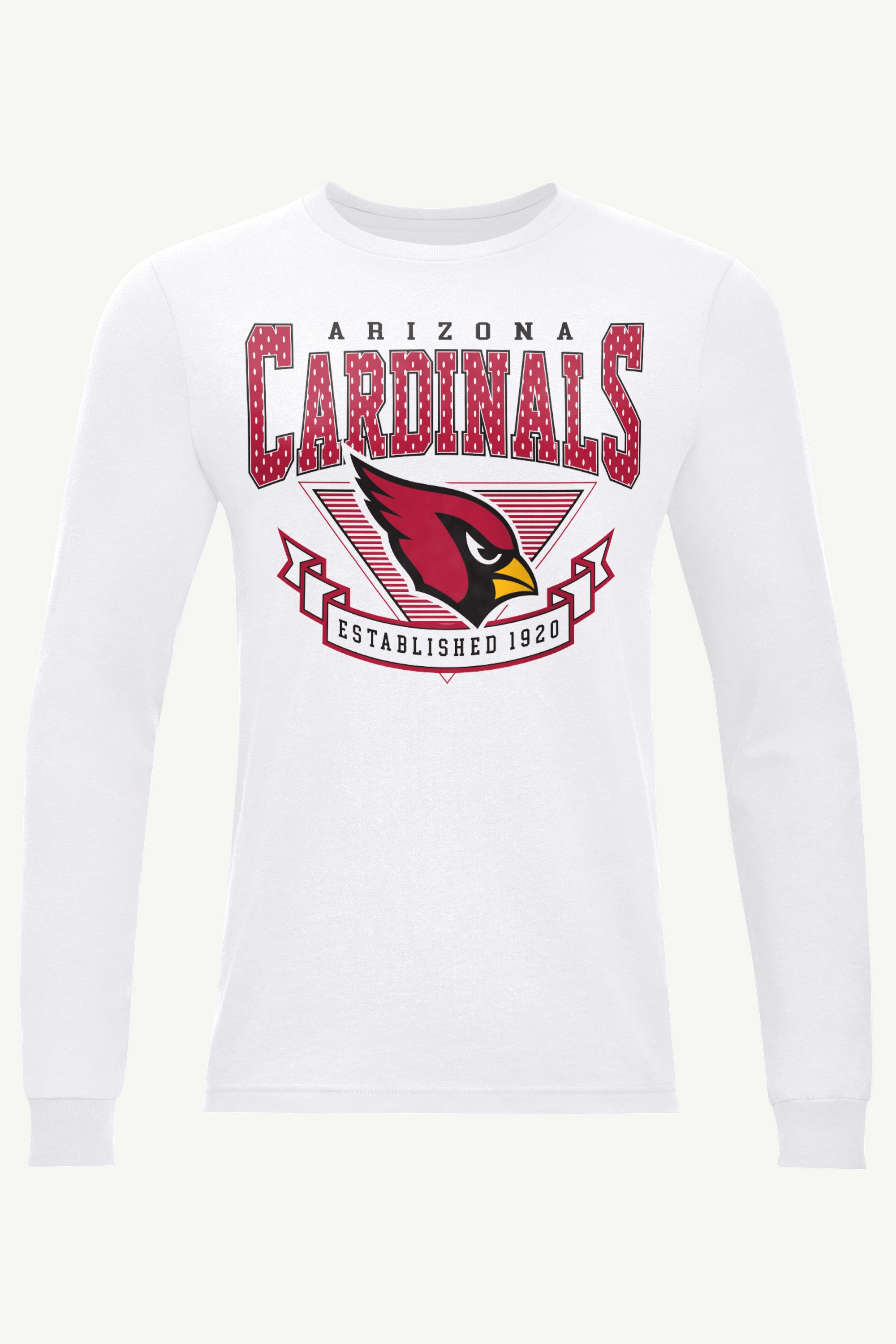 MENS ARIZONA CARDINALS 80's INSPIRED LONG SLEEVE T SHIRT View 1 | Arizona Cardinals MENS ARIZONA CARDINALS 80's INSPIRED LONG SLEEVE T SHIRT View 1 | Arizona Cardinals