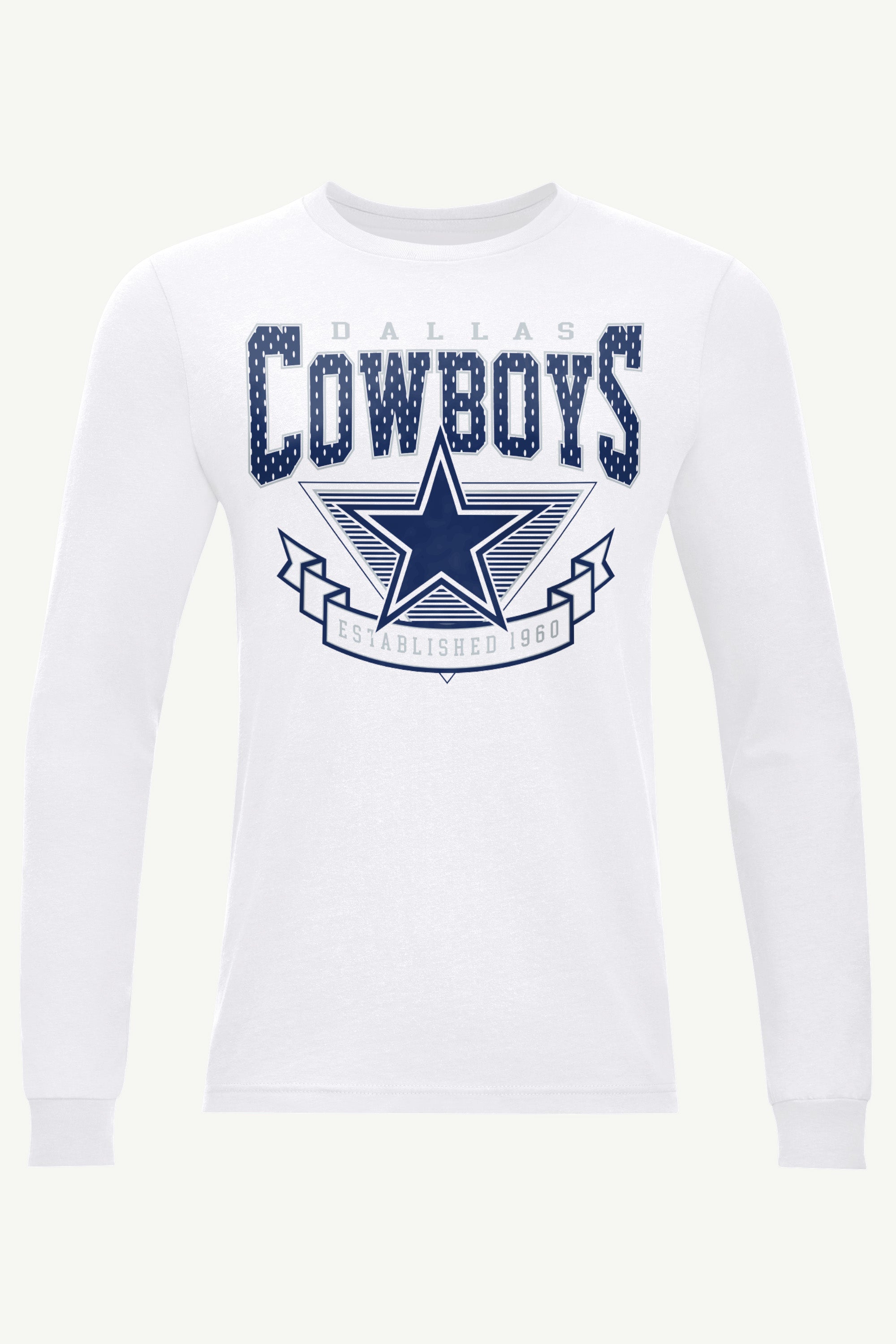MENS DALLAS COWBOYS 80's INSPIRED LONG SLEEVE T SHIRT View 1 | Men's T-Shirts MENS DALLAS COWBOYS 80's INSPIRED LONG SLEEVE T SHIRT View 1 | Men's T-Shirts