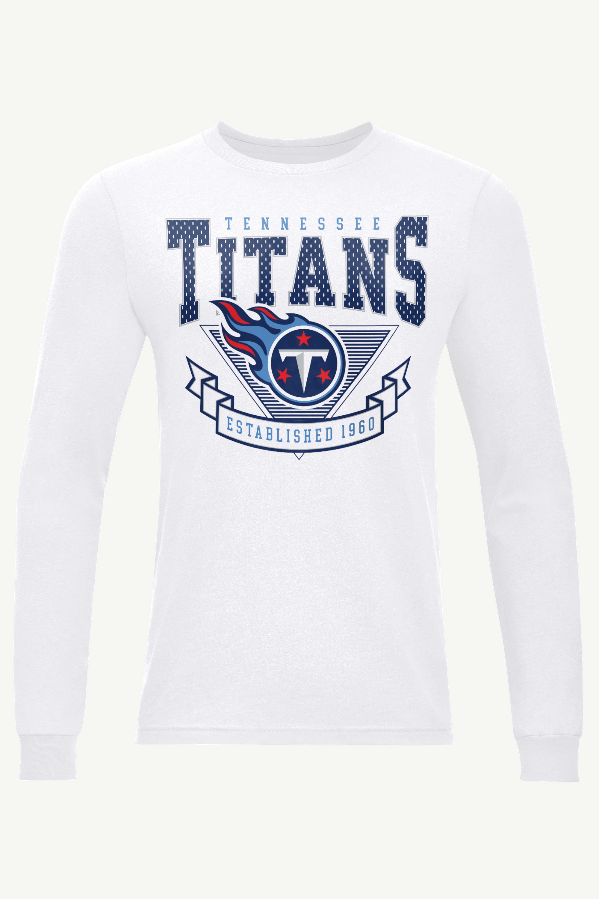 MENS TENNESSEE TITANS 80's INSPIRED LONG SLEEVE T SHIRT View 1 MENS TENNESSEE TITANS 80's INSPIRED LONG SLEEVE T SHIRT View 1