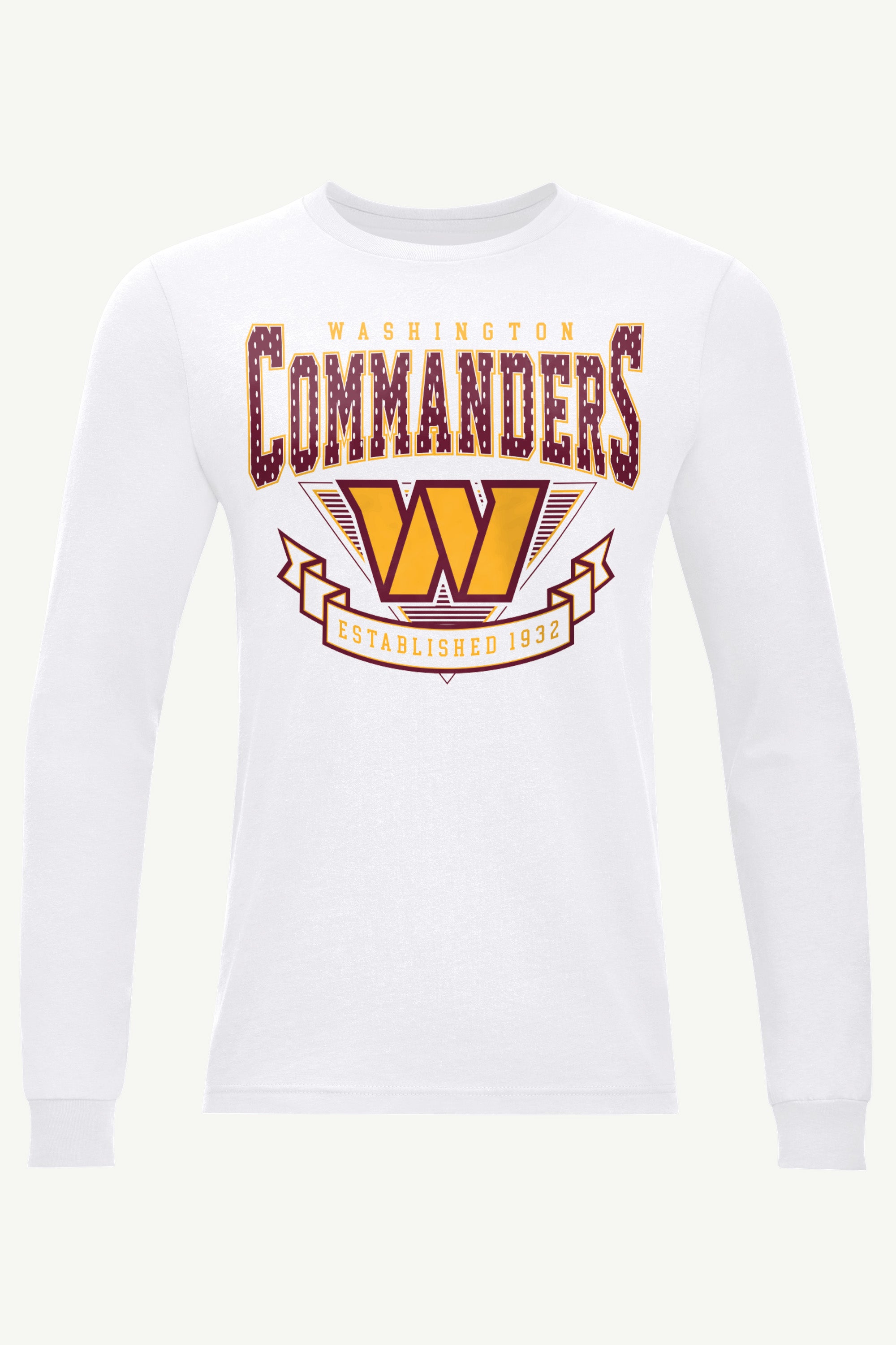 MENS WASHINGTON COMMANDERS 80's INSPIRED LONG SLEEVE T SHIRT View 1 | Washington Commanders MENS WASHINGTON COMMANDERS 80's INSPIRED LONG SLEEVE T SHIRT View 1 | Washington Commanders