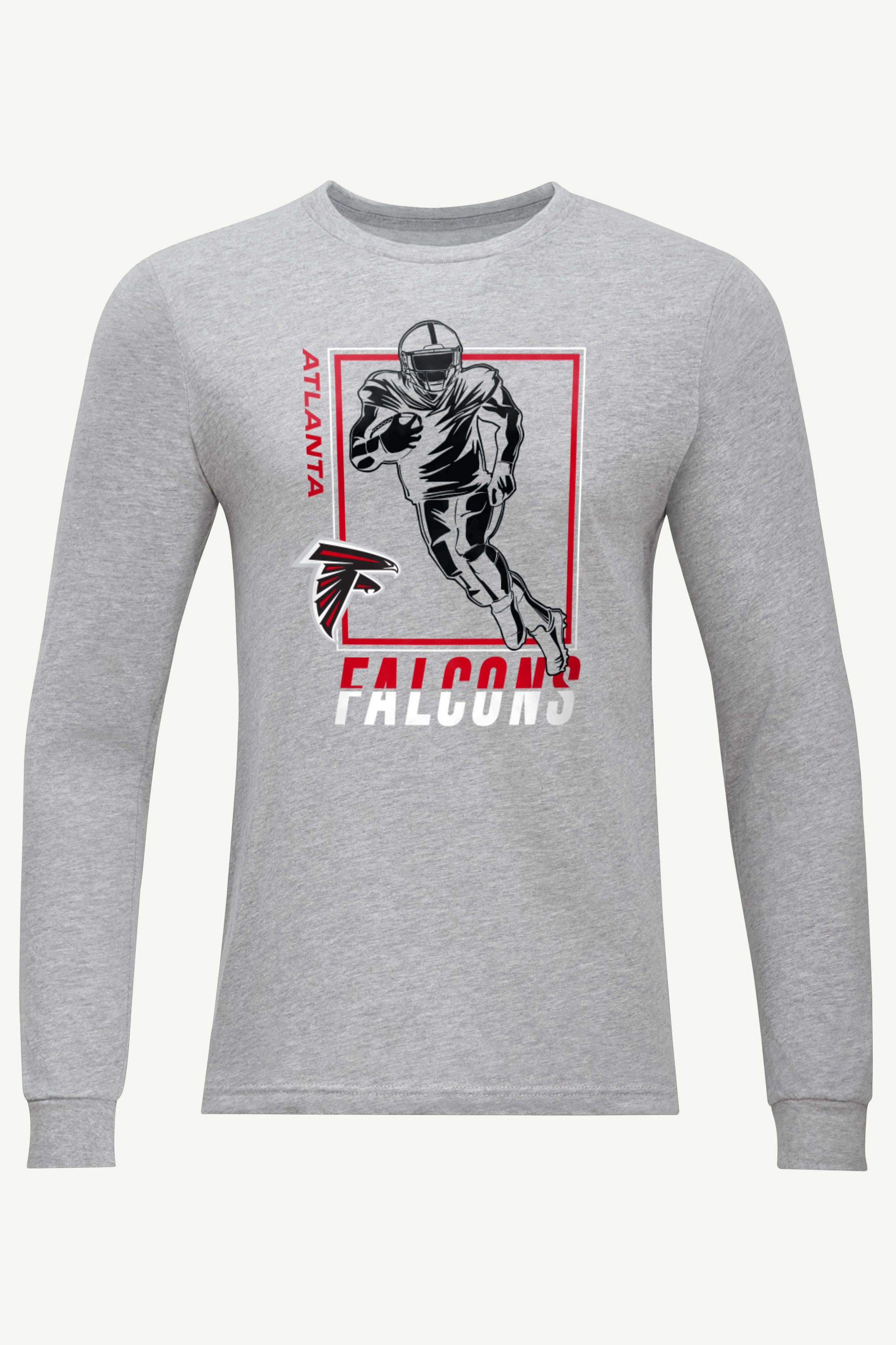 MENS ATLANTA FALCONS PLAYER GRID LONG SLEEVE T SHIRT View 1 | Atlanta Falcons MENS ATLANTA FALCONS PLAYER GRID LONG SLEEVE T SHIRT View 1 | Atlanta Falcons