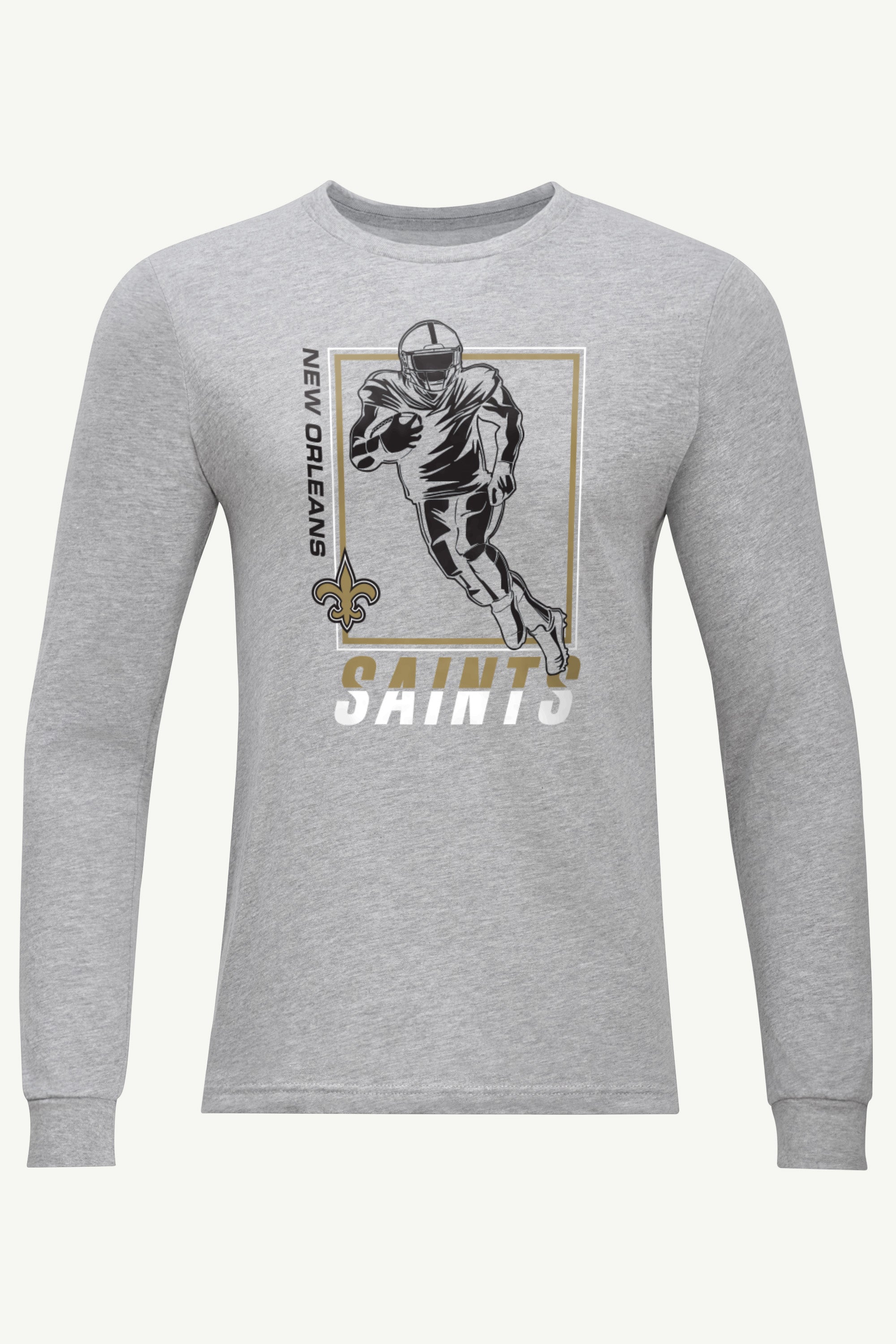 MENS NEW ORLEANS SAINTS PLAYER GRID LONG SLEEVE T SHIRT View 1 | Men's T-Shirts MENS NEW ORLEANS SAINTS PLAYER GRID LONG SLEEVE T SHIRT View 1 | Men's T-Shirts