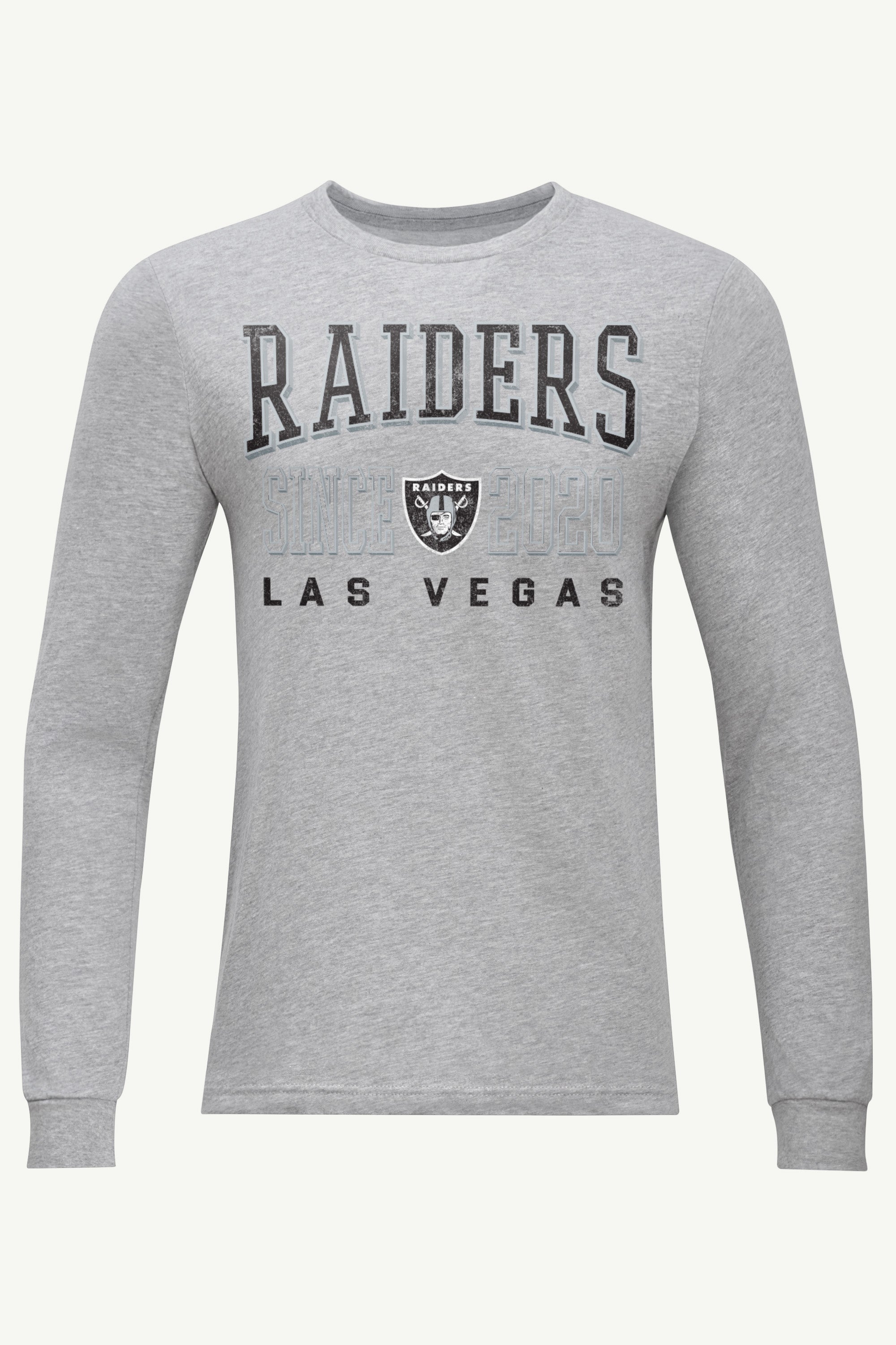 MENS LAS VEGAS RAIDERS RETRO LONG SLEEVE T SHIRT View 1 MENS LAS VEGAS RAIDERS RETRO LONG SLEEVE T SHIRT View 1