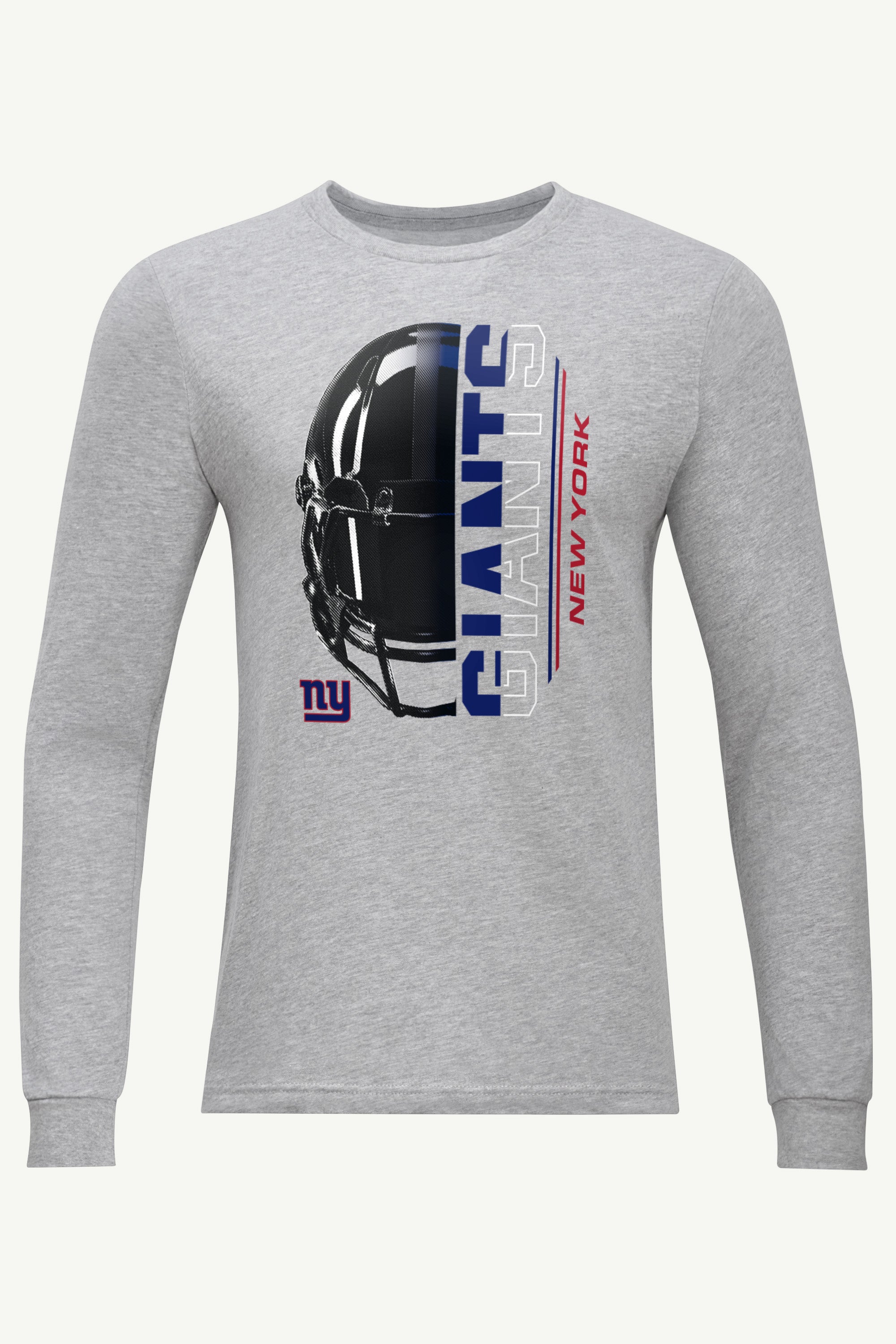 MENS NEW YORK GIANTS HALF HELMET LONG SLEEVE T SHIRT View 1 | New York Giants MENS NEW YORK GIANTS HALF HELMET LONG SLEEVE T SHIRT View 1 | New York Giants