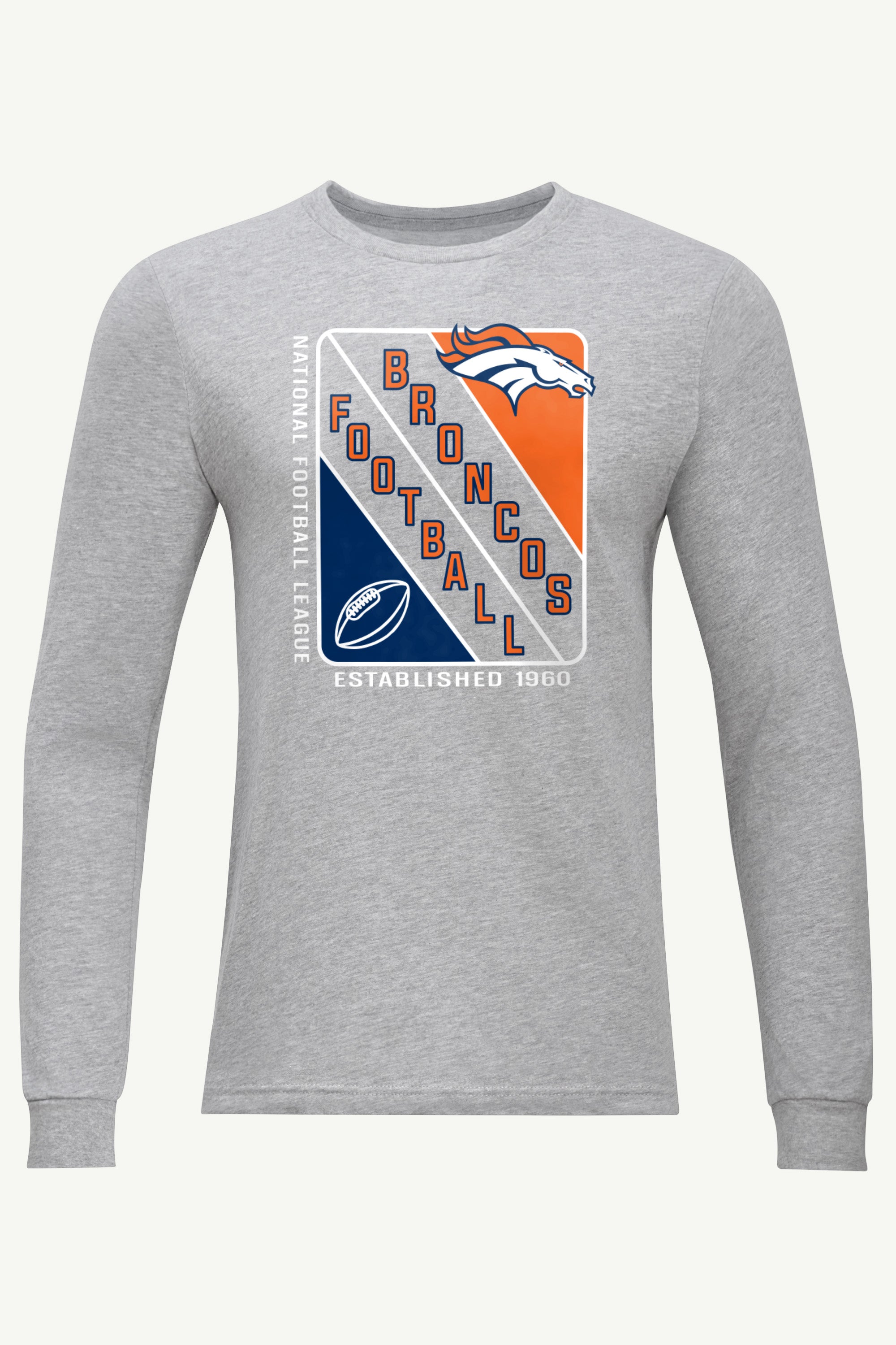 MENS DENVER BRONCOS SHIELD LOGO LONG SLEEVE T SHIRT View 1 | Men's T-Shirts MENS DENVER BRONCOS SHIELD LOGO LONG SLEEVE T SHIRT View 1 | Men's T-Shirts