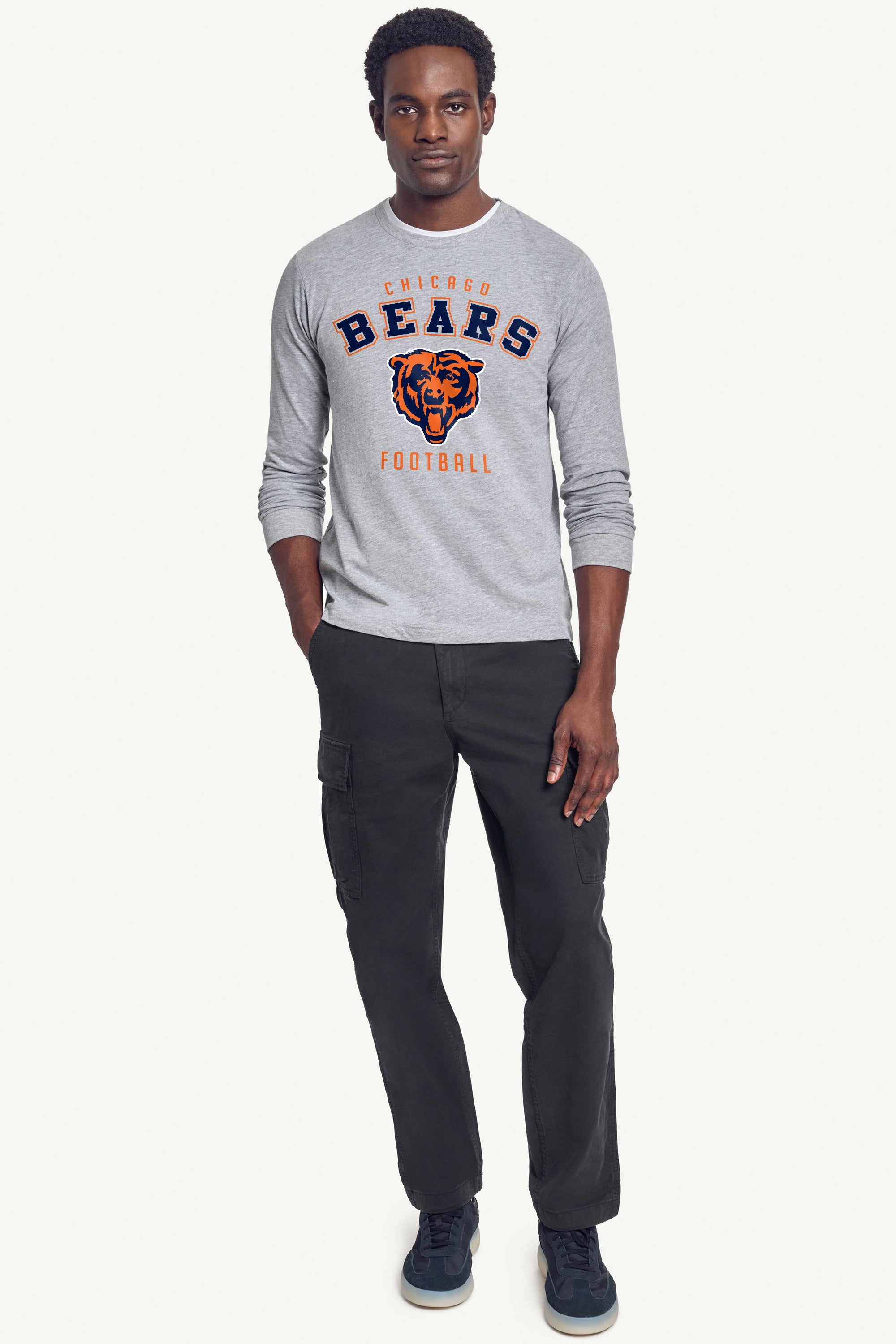 MENS CHICAGO BEARS LONG SLEEVE T SHIRT View 3 | NFL MENS CHICAGO BEARS LONG SLEEVE T SHIRT View 3 | NFL
