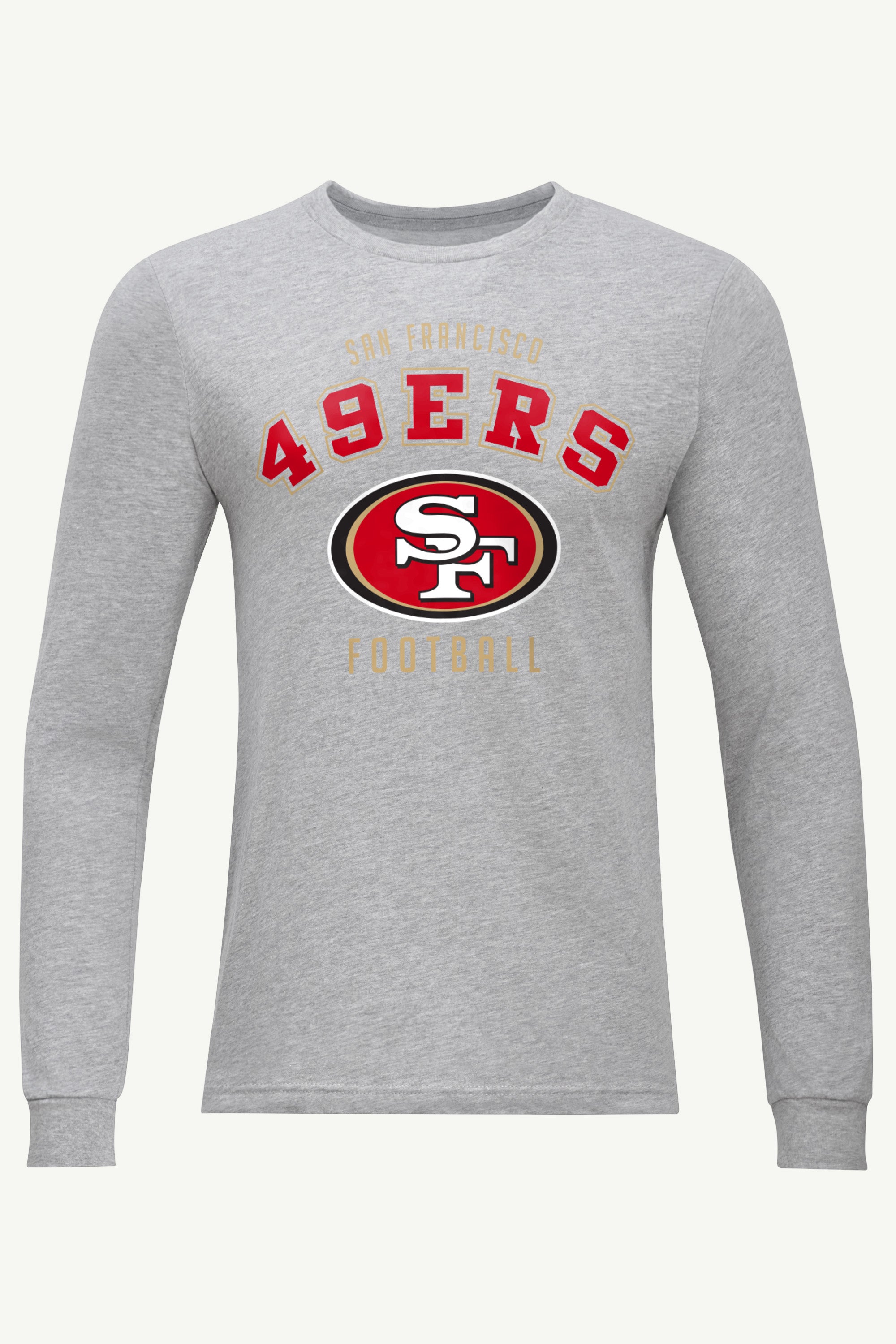 MENS SAN FRANCISCO 49ERs LONG SLEEVE T SHIRT View 1 MENS SAN FRANCISCO 49ERs LONG SLEEVE T SHIRT View 1