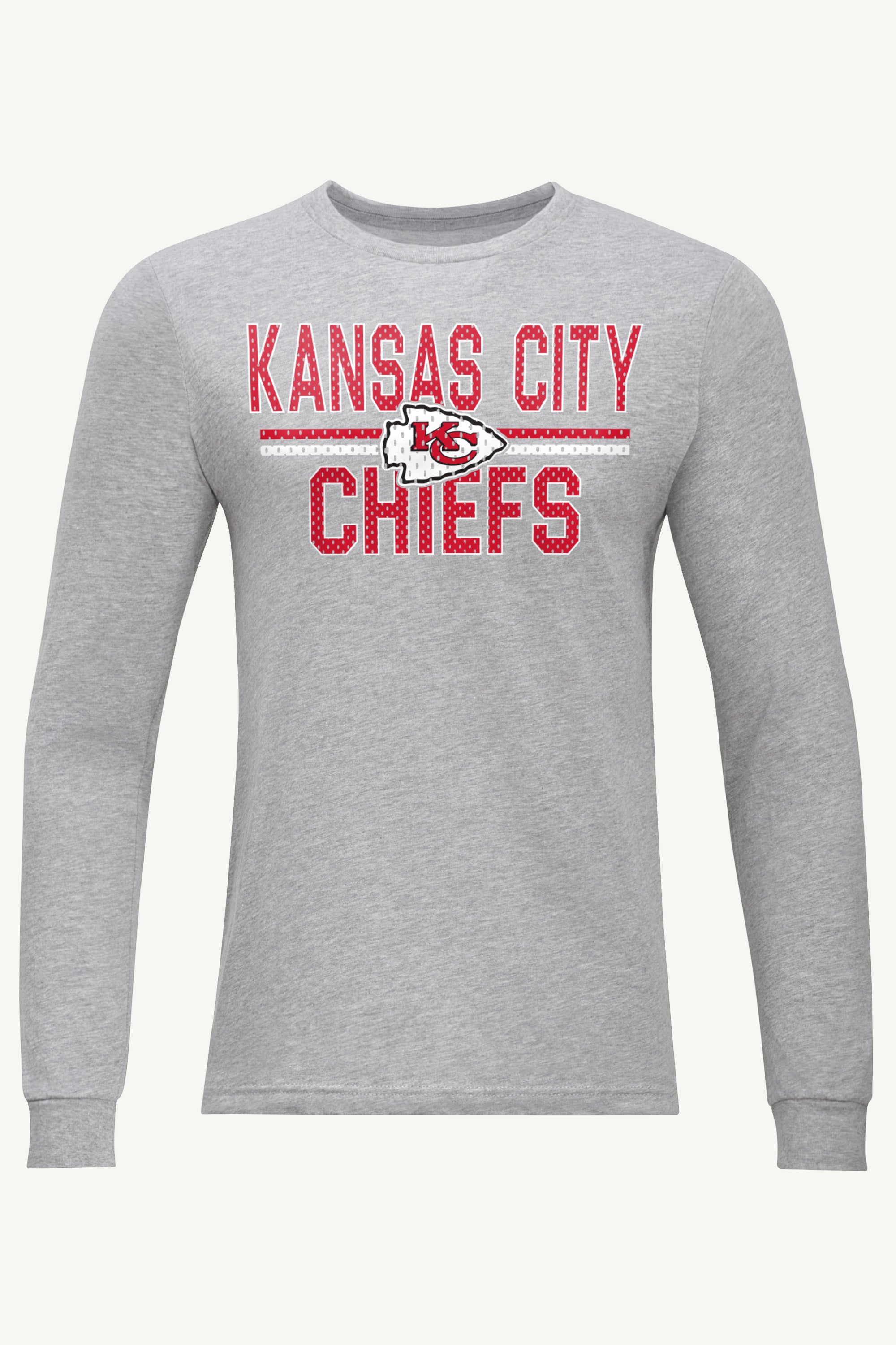MENS KANSAS CITY CHIEFS MESH LOOK LONG SLEEVE T SHIRT View 1 | Kansas City Chiefs MENS KANSAS CITY CHIEFS MESH LOOK LONG SLEEVE T SHIRT View 1 | Kansas City Chiefs