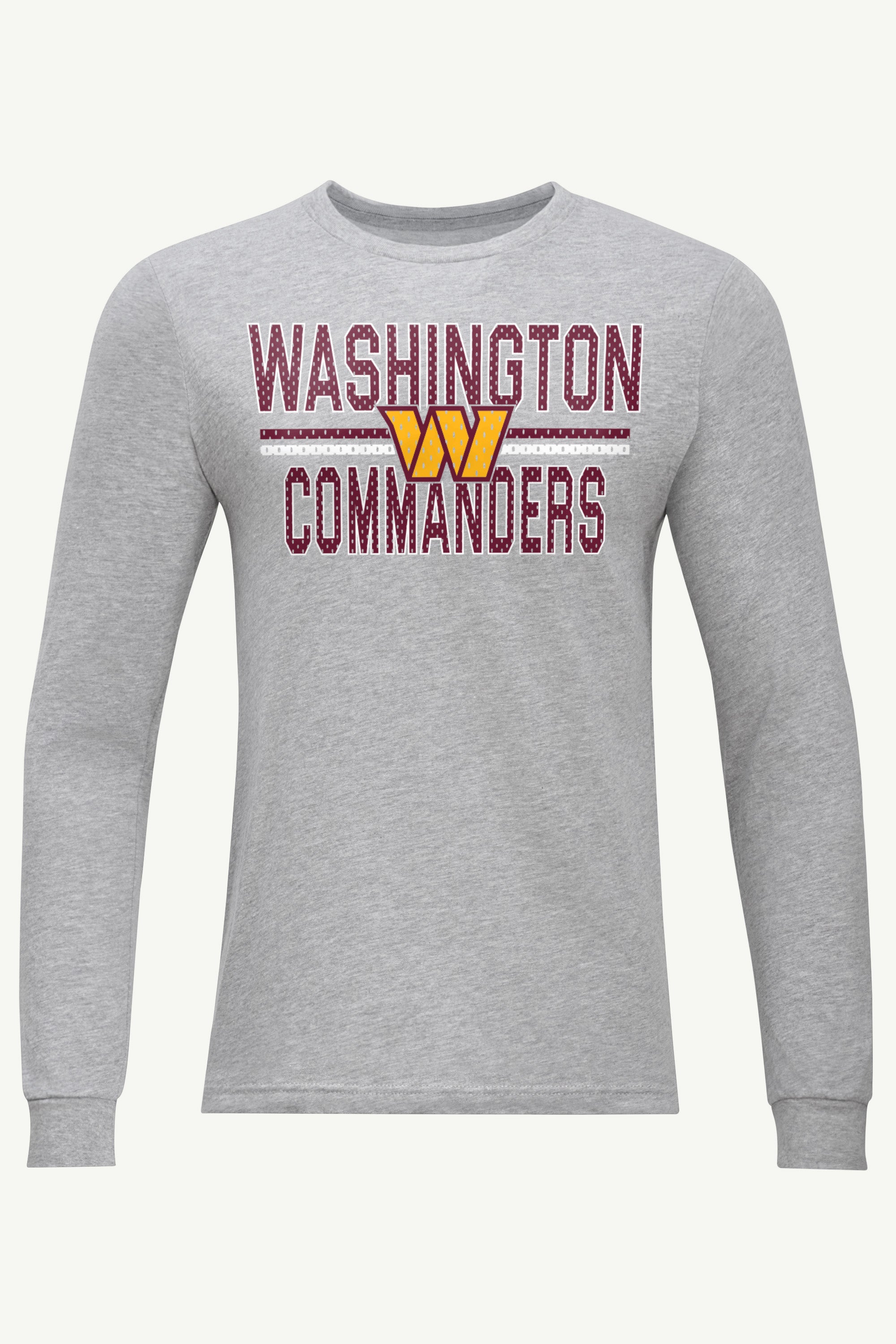MENS WASHINGTON COMMANDERS MESH LOOK LONG SLEEVE T SHIRT View 1 | Washington Commanders MENS WASHINGTON COMMANDERS MESH LOOK LONG SLEEVE T SHIRT View 1 | Washington Commanders
