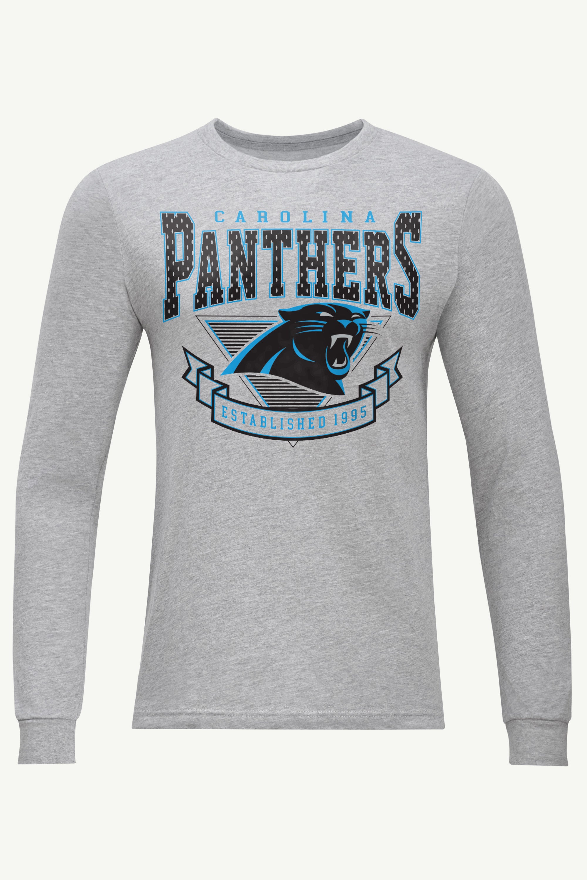 MENS CAROLINA PANTHERS 80's INSPIRED LONG SLEEVE T SHIRT View 1 | Carolina Panthers MENS CAROLINA PANTHERS 80's INSPIRED LONG SLEEVE T SHIRT View 1 | Carolina Panthers