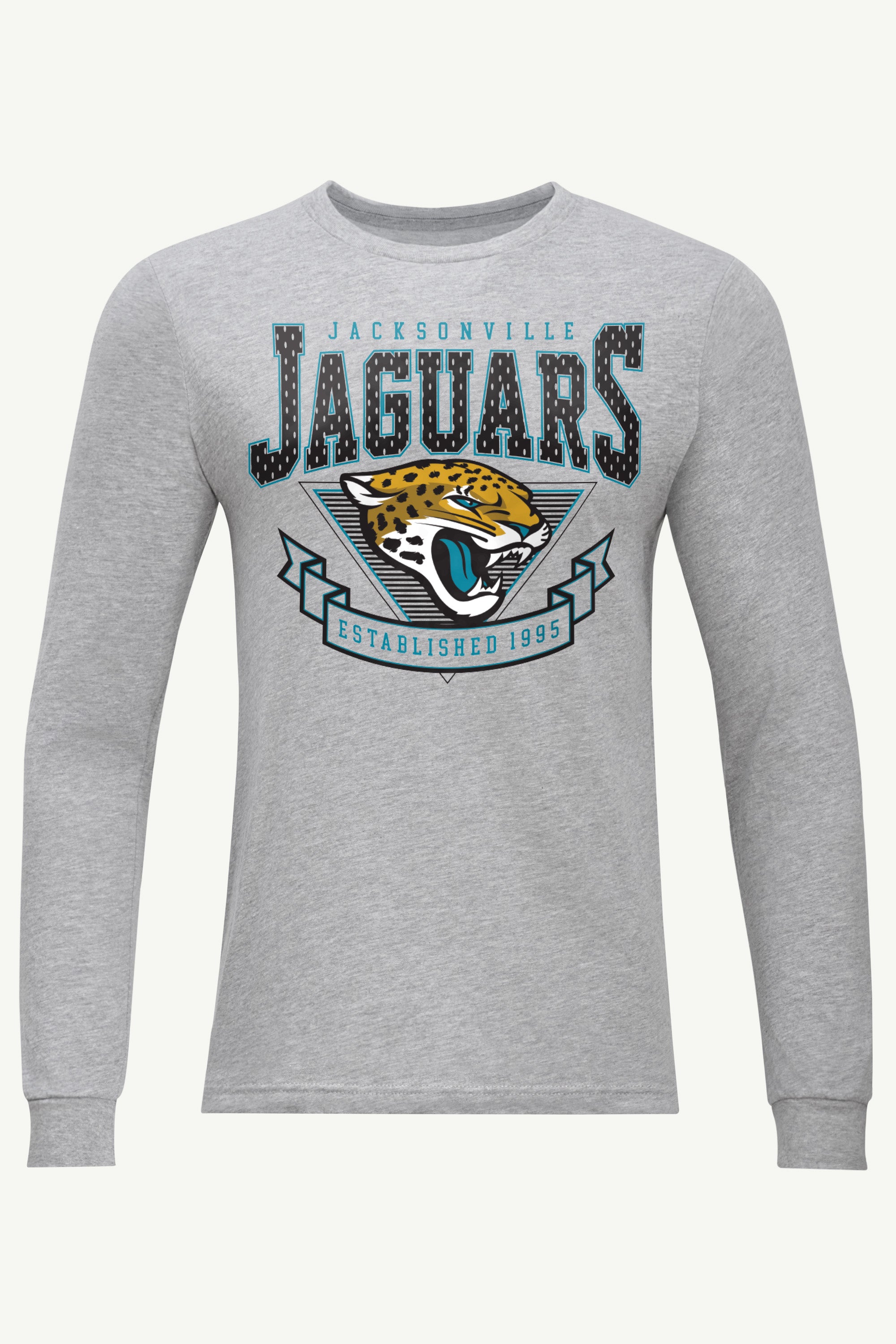 MENS JACKSONVILLE JAGUARS 80's INSPIRED LONG SLEEVE T SHIRT View 1 | Jacksonville Jaguars MENS JACKSONVILLE JAGUARS 80's INSPIRED LONG SLEEVE T SHIRT View 1 | Jacksonville Jaguars
