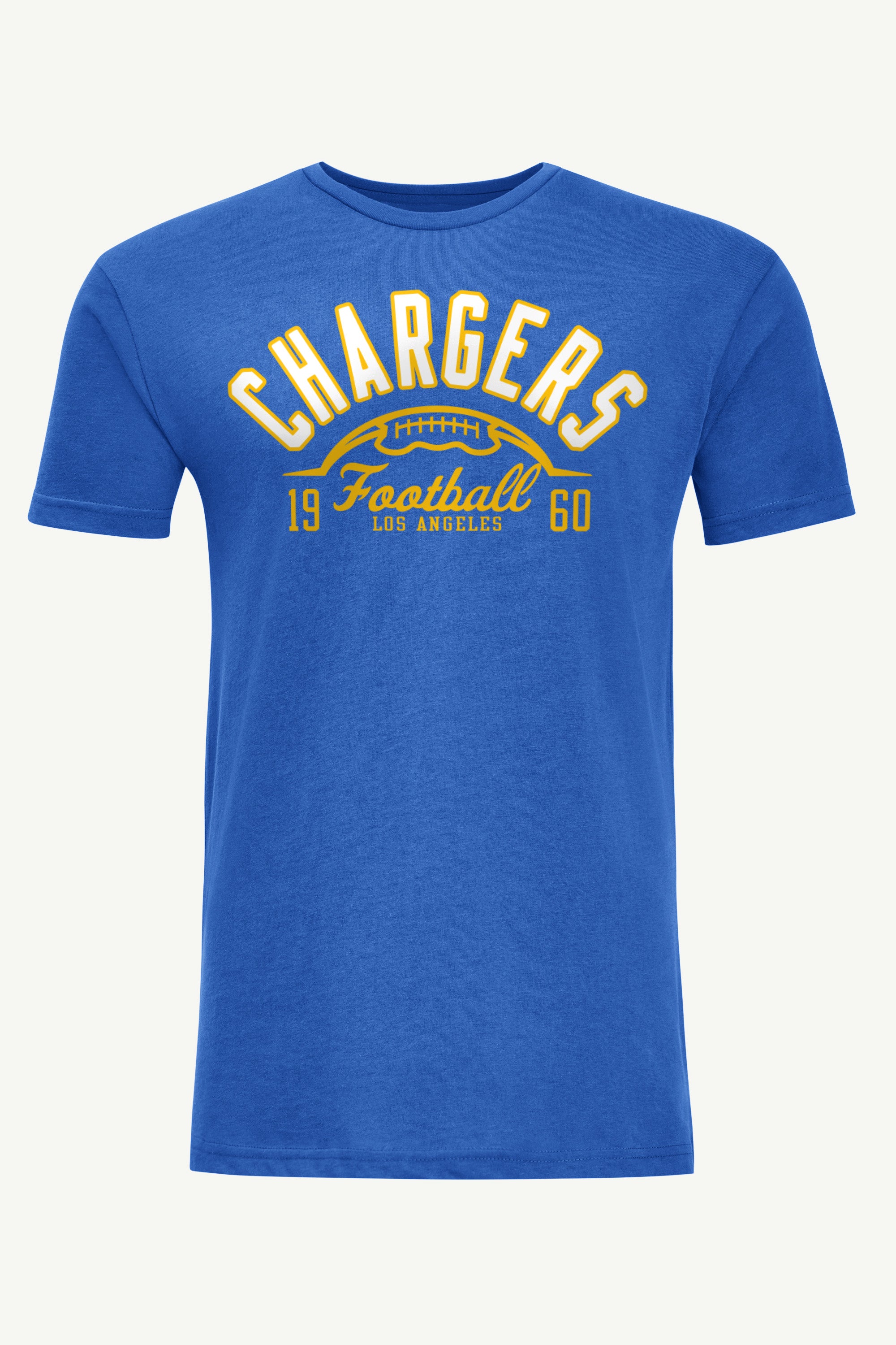 MENS LOS ANGELES CHARGERS HALF BALL T SHIRT View 1 MENS LOS ANGELES CHARGERS HALF BALL T SHIRT View 1