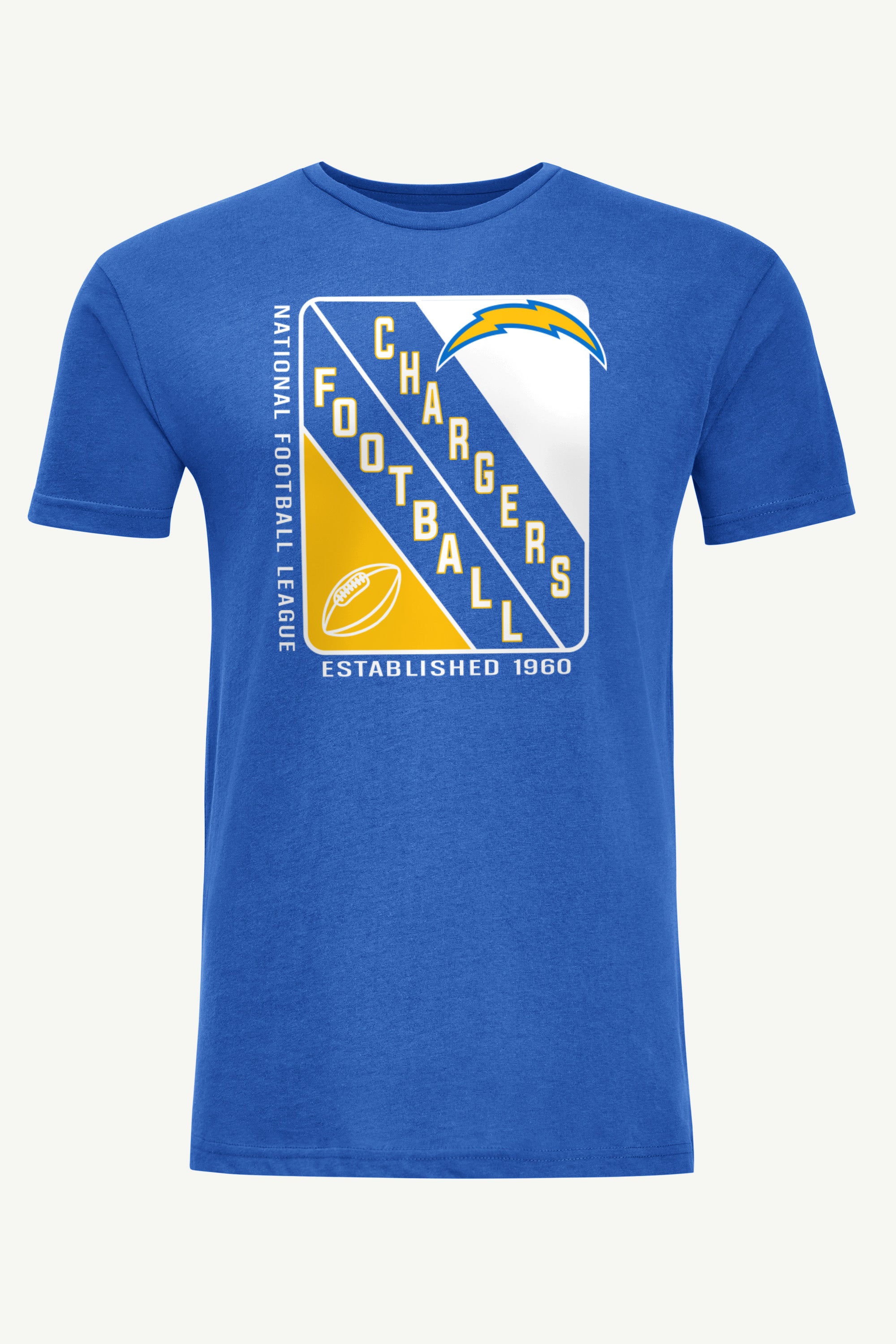MENS LOS ANGELES CHARGERS SHIELD LOGO T SHIRT View 1 MENS LOS ANGELES CHARGERS SHIELD LOGO T SHIRT View 1