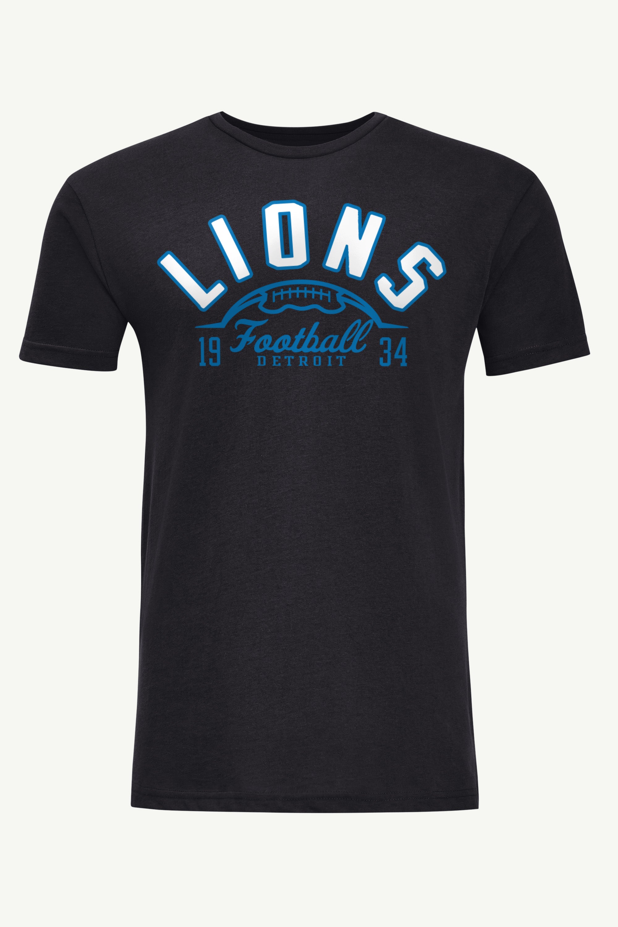 MENS DETROIT LIONS HALF BALL T SHIRT View 1 MENS DETROIT LIONS HALF BALL T SHIRT View 1