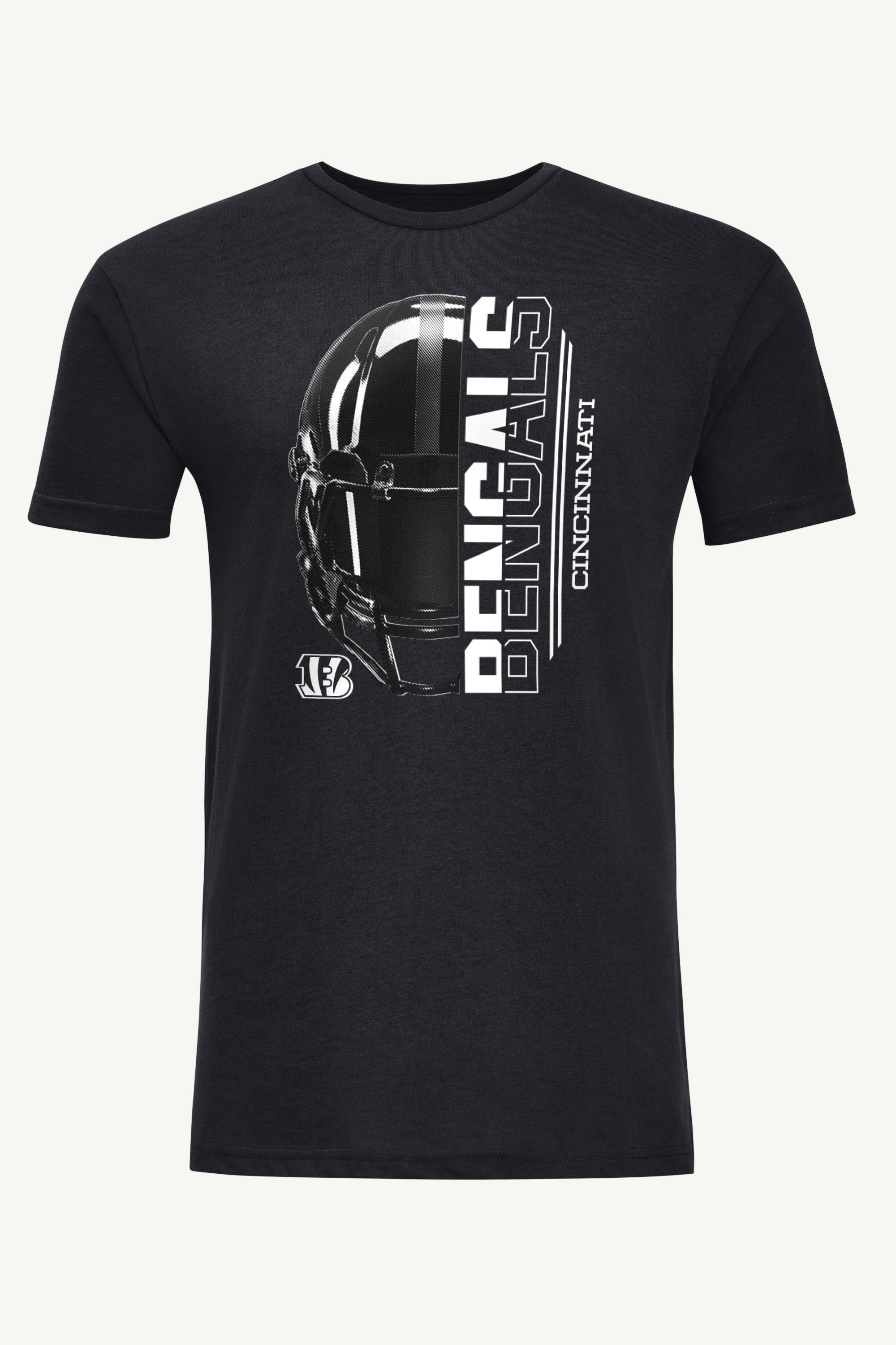 MENS CINCINNATI BENGALS HALF HELMET T SHIRT View 1 | Cincinnati Bengals MENS CINCINNATI BENGALS HALF HELMET T SHIRT View 1 | Cincinnati Bengals