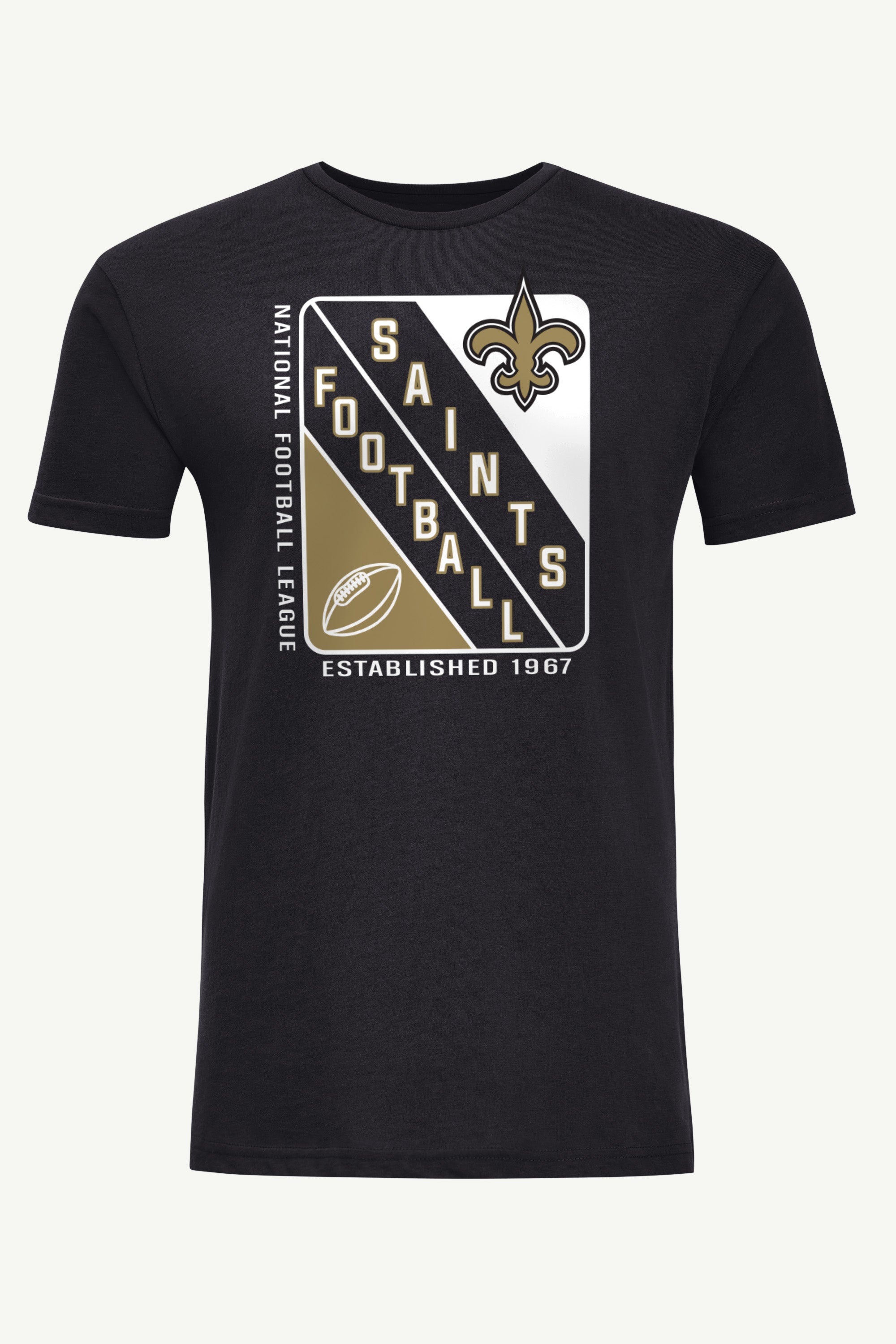 MENS NEW ORLEANS SAINTS SHIELD LOGO T SHIRT View 1 | New Orleans Saints MENS NEW ORLEANS SAINTS SHIELD LOGO T SHIRT View 1 | New Orleans Saints