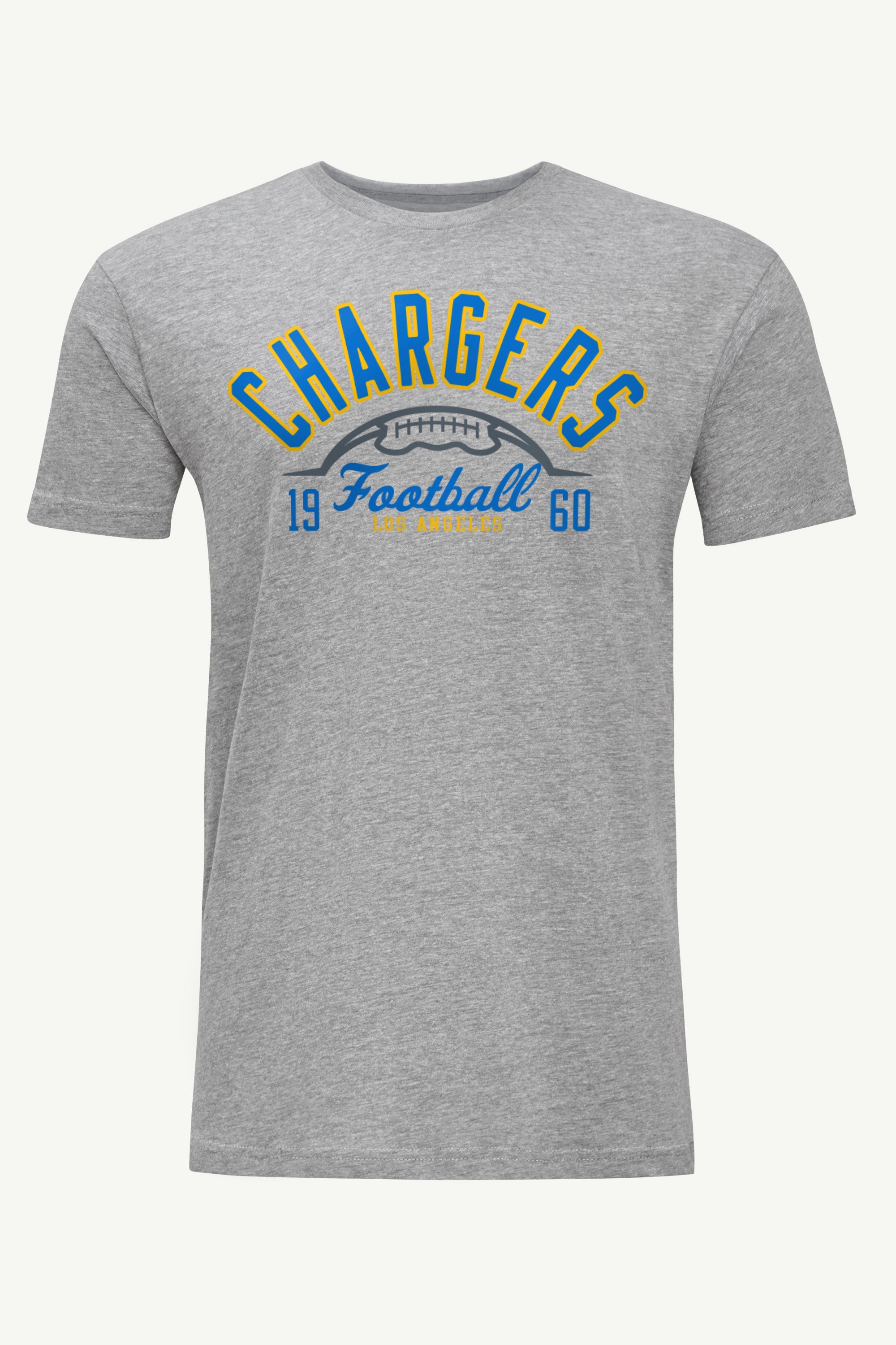 MENS LOS ANGELES CHARGERS HALF BALL T SHIRT View 1 MENS LOS ANGELES CHARGERS HALF BALL T SHIRT View 1
