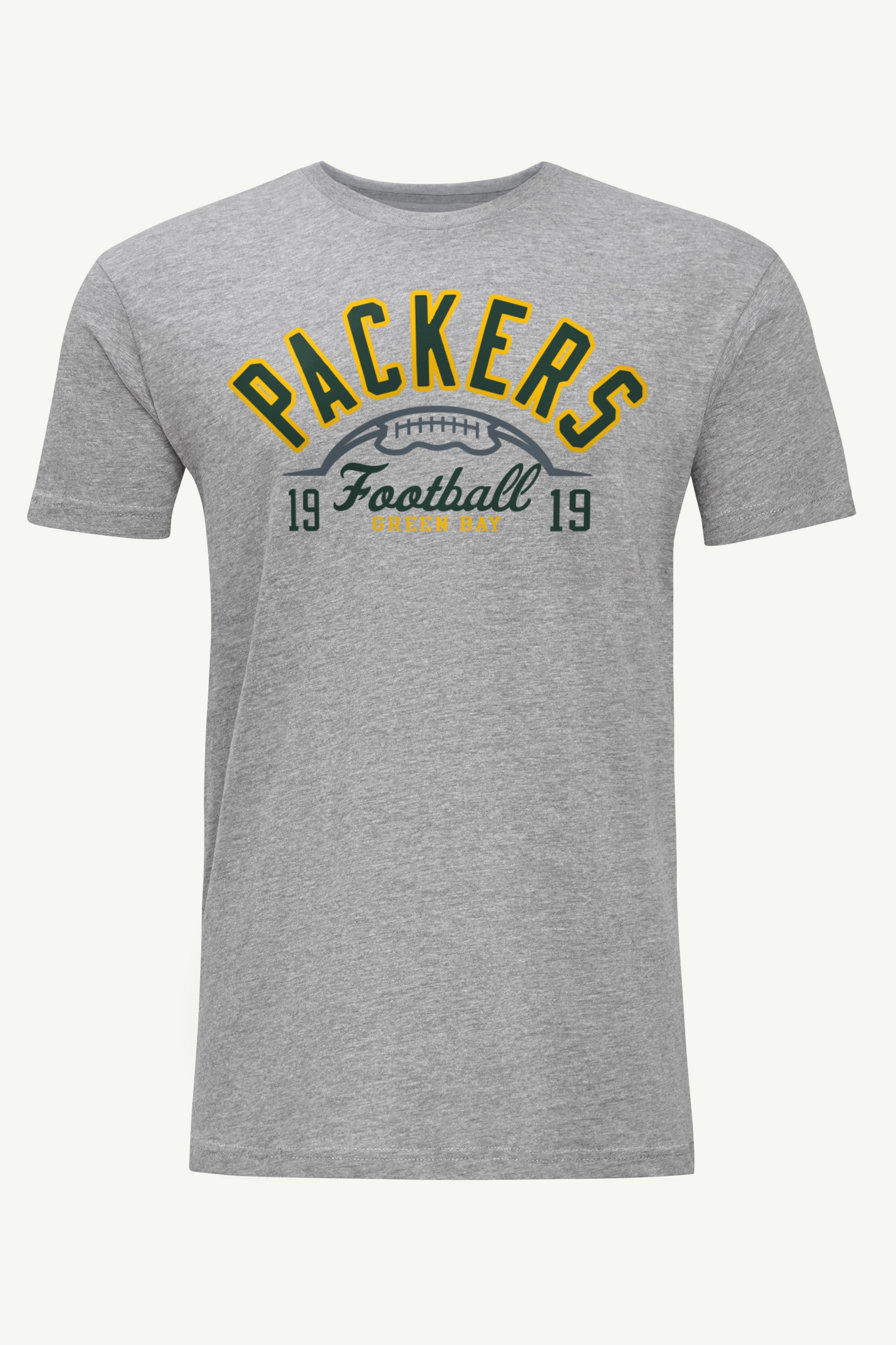MENS GREEN BAY PACKERS HALF BALL T SHIRT View 1 | DTG MENS GREEN BAY PACKERS HALF BALL T SHIRT View 1 | DTG