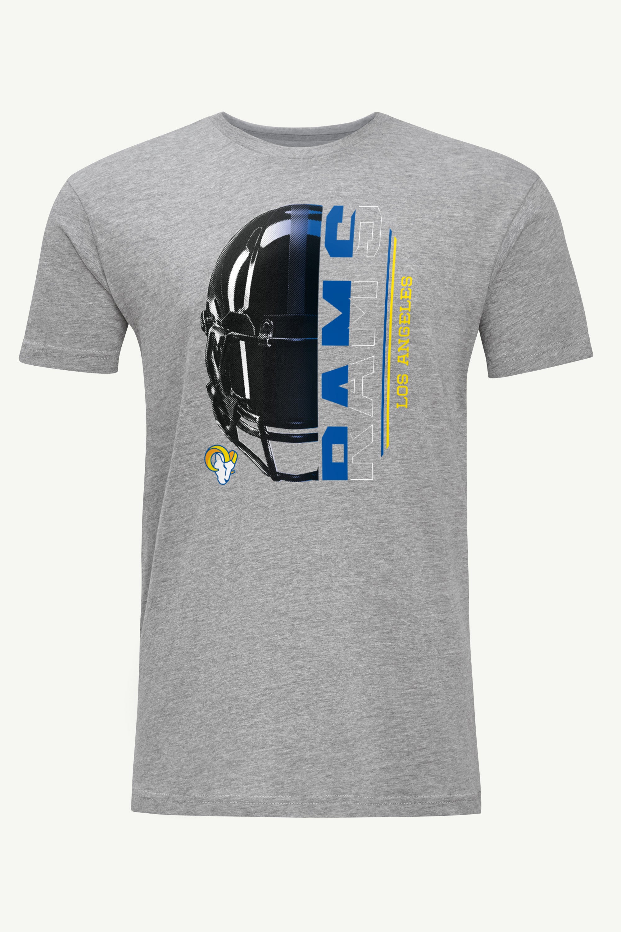 MENS LOS ANGELES RAMS HALF HELMET T SHIRT View 1 | Los Angeles Rams MENS LOS ANGELES RAMS HALF HELMET T SHIRT View 1 | Los Angeles Rams