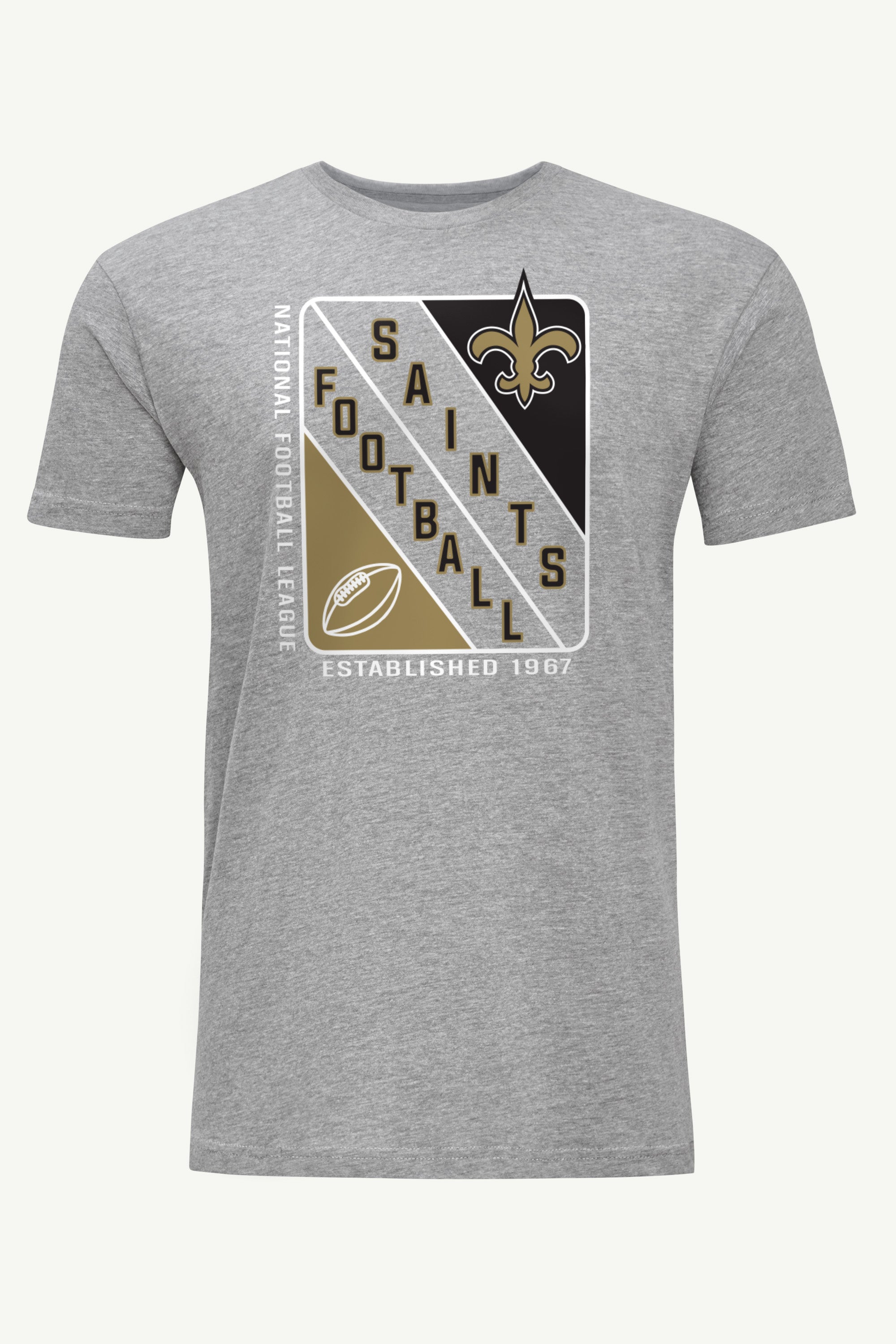 MENS NEW ORLEANS SAINTS SHIELD LOGO T SHIRT View 1 | New Orleans Saints MENS NEW ORLEANS SAINTS SHIELD LOGO T SHIRT View 1 | New Orleans Saints