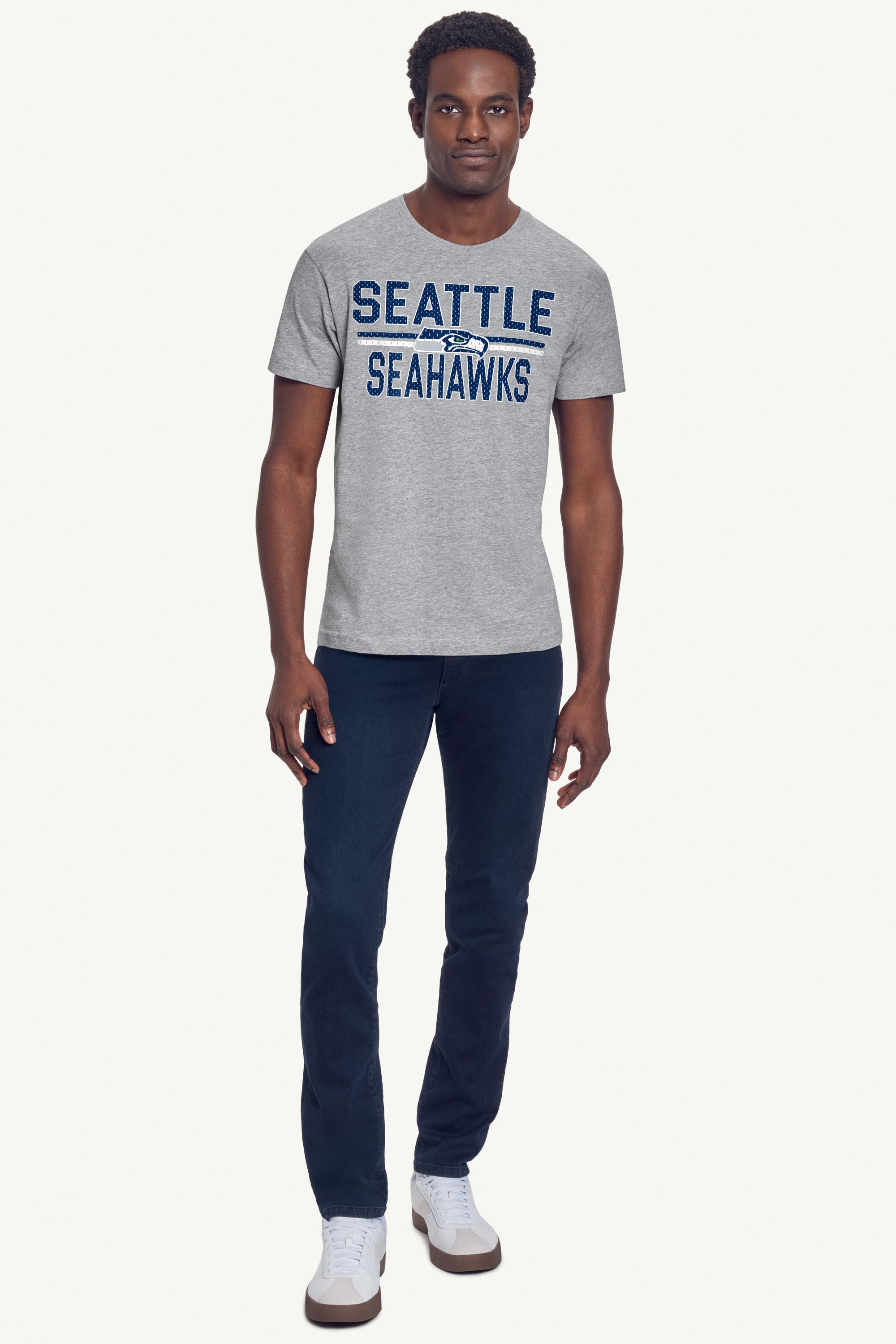 MENS SEATTLE SEAHAWKS MESH LOOK T SHIRT View 3 MENS SEATTLE SEAHAWKS MESH LOOK T SHIRT View 3