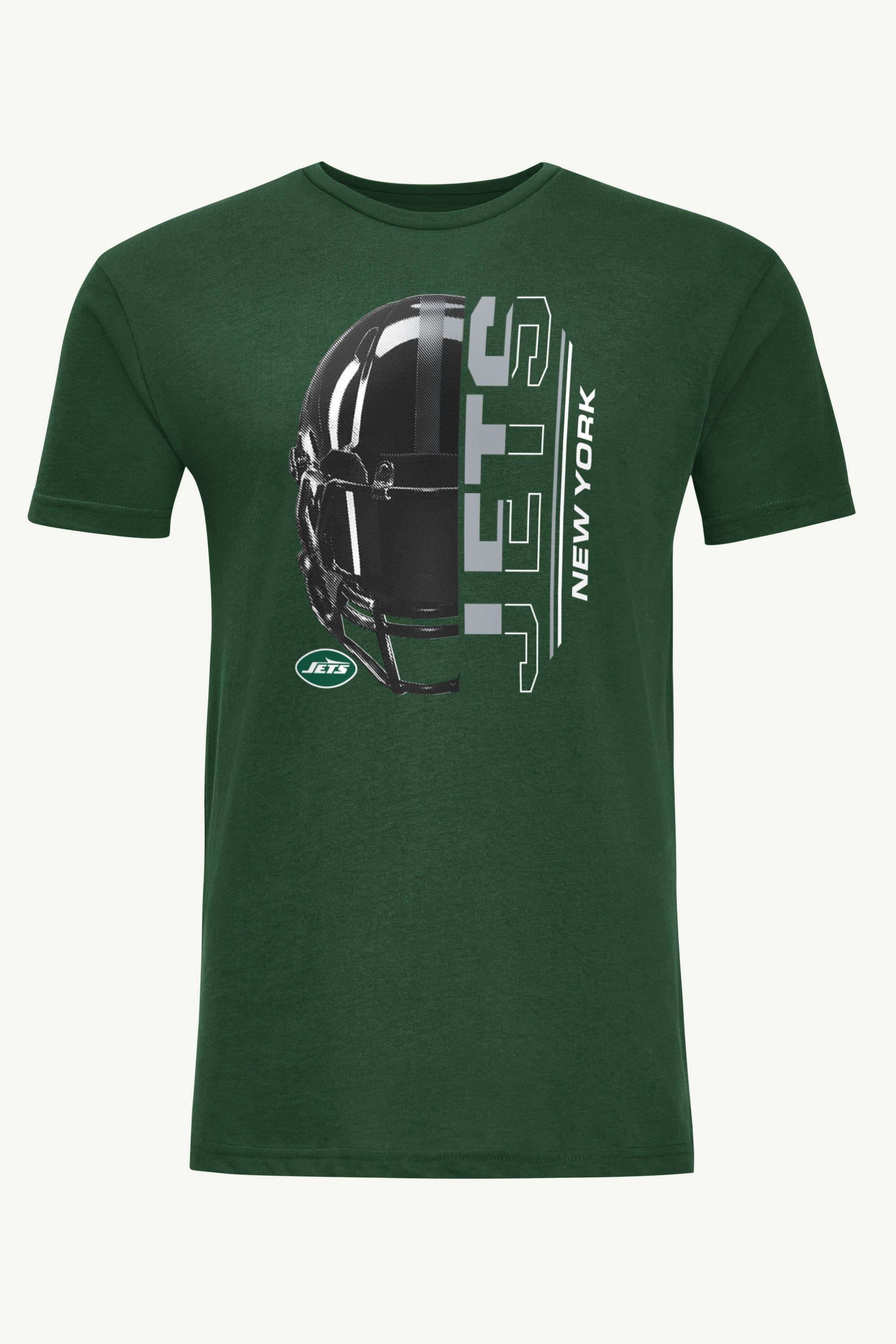 MENS NEW YORK JETS HALF HELMET T SHIRT View 1 | New York Jets MENS NEW YORK JETS HALF HELMET T SHIRT View 1 | New York Jets