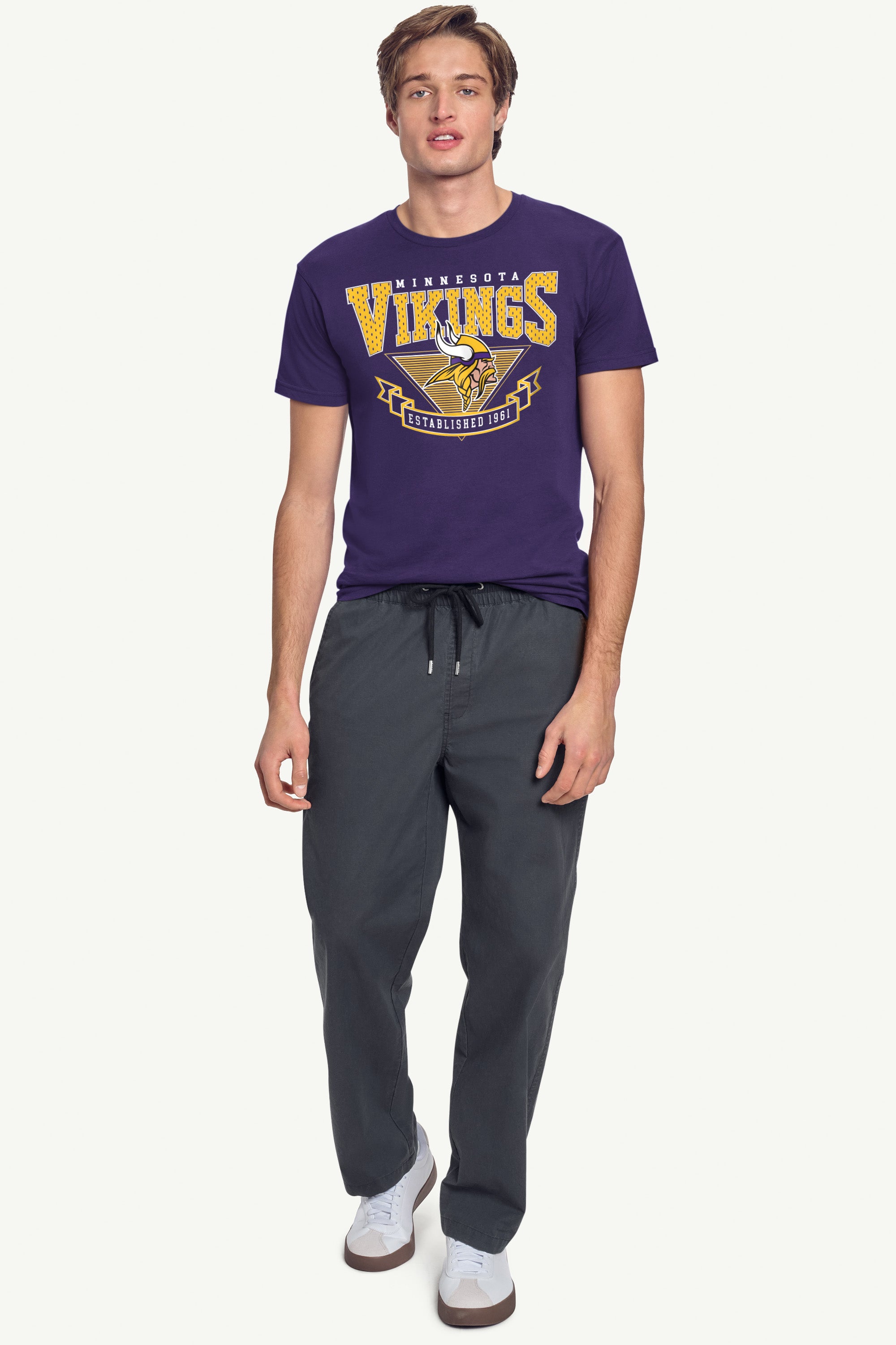 MENS MINNESOTA VIKINGS 80's INSPIRED T SHIRT View 3 MENS MINNESOTA VIKINGS 80's INSPIRED T SHIRT View 3