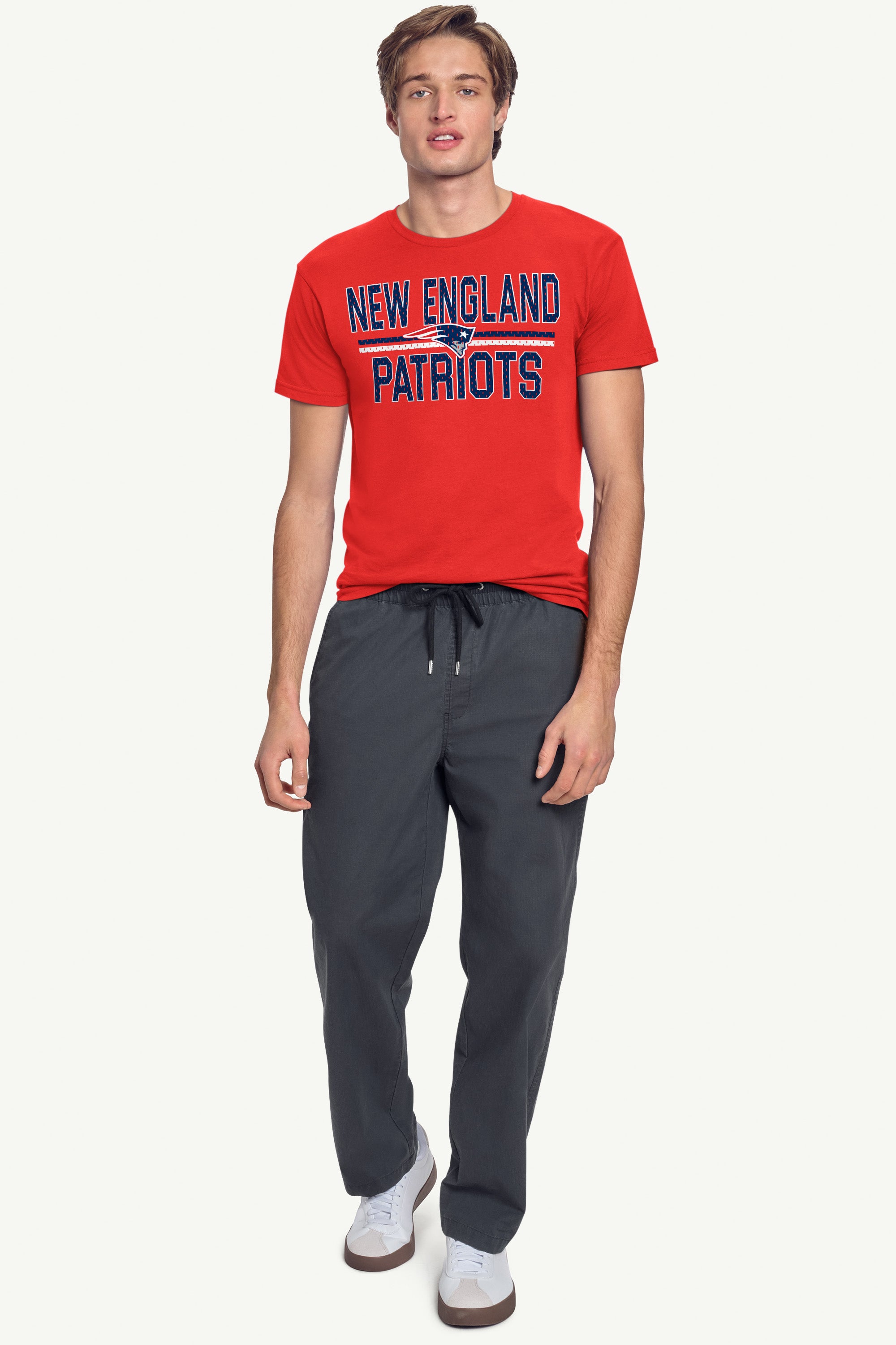 MENS NEW ENGLAND PATRIOTS MESH LOOK T SHIRT View 3 MENS NEW ENGLAND PATRIOTS MESH LOOK T SHIRT View 3