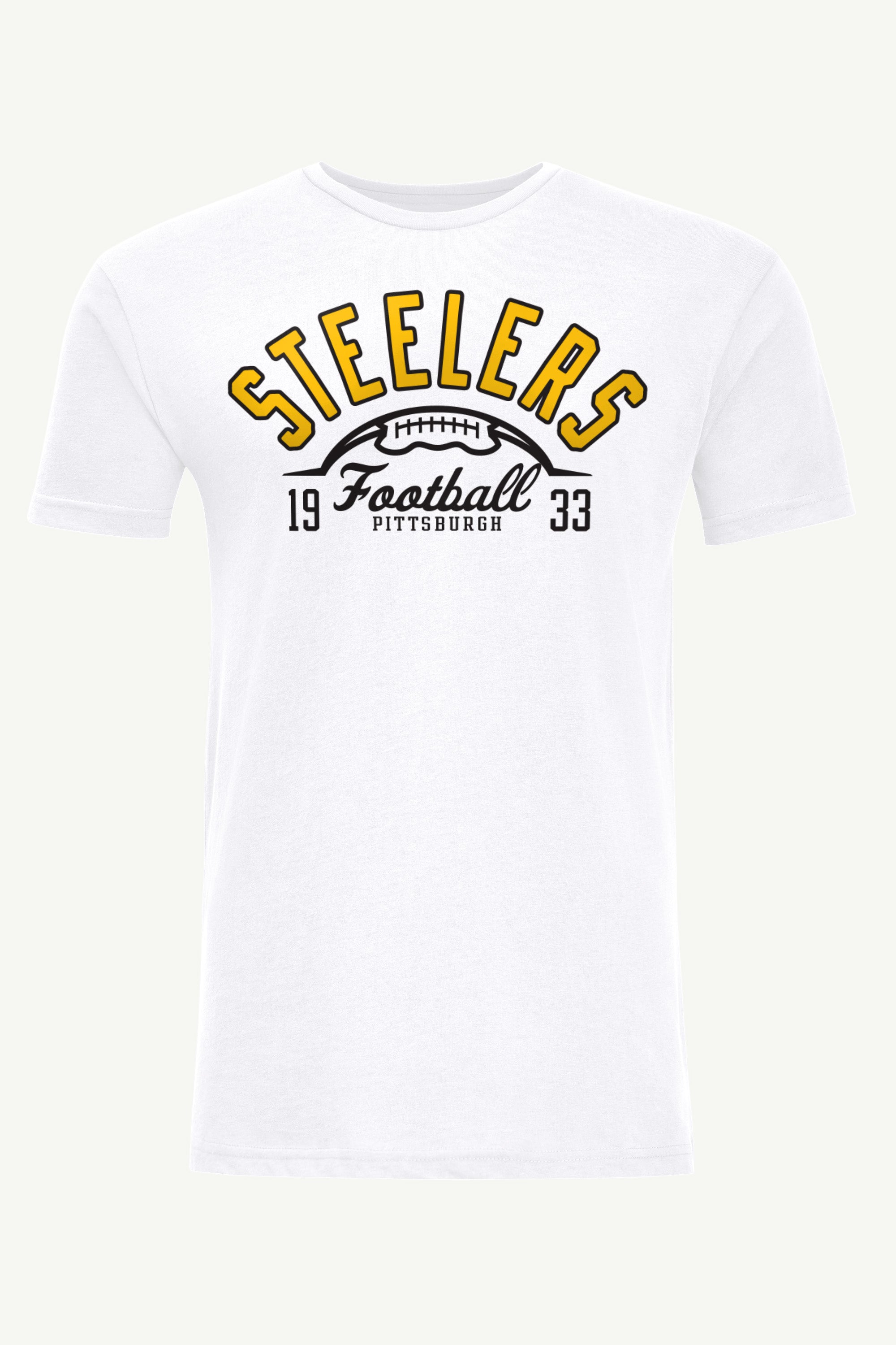 MENS PITTSBURGH STEELERS HALF BALL T SHIRT View 1 | DTG MENS PITTSBURGH STEELERS HALF BALL T SHIRT View 1 | DTG