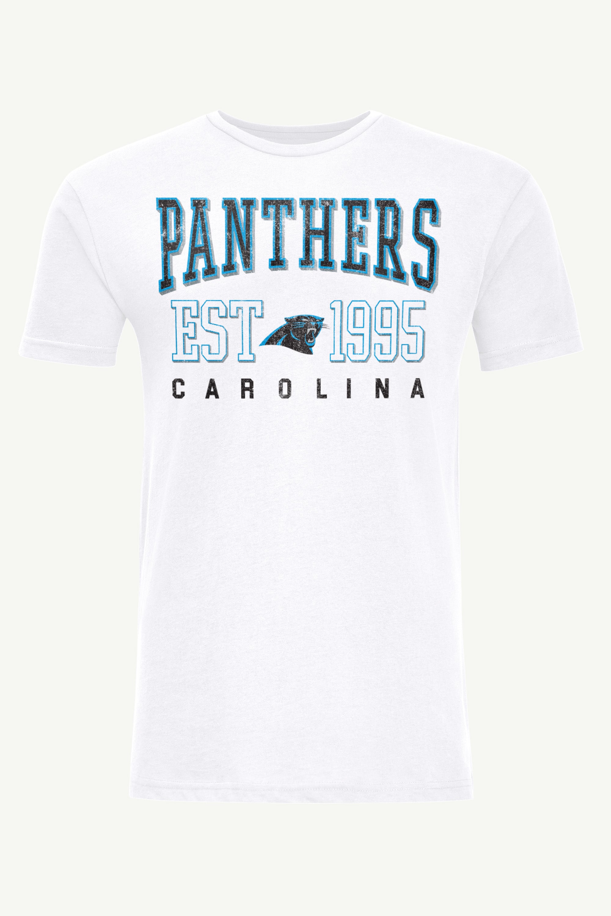 MENS CAROLINA PANTHERS RETRO T SHIRT View 1 MENS CAROLINA PANTHERS RETRO T SHIRT View 1