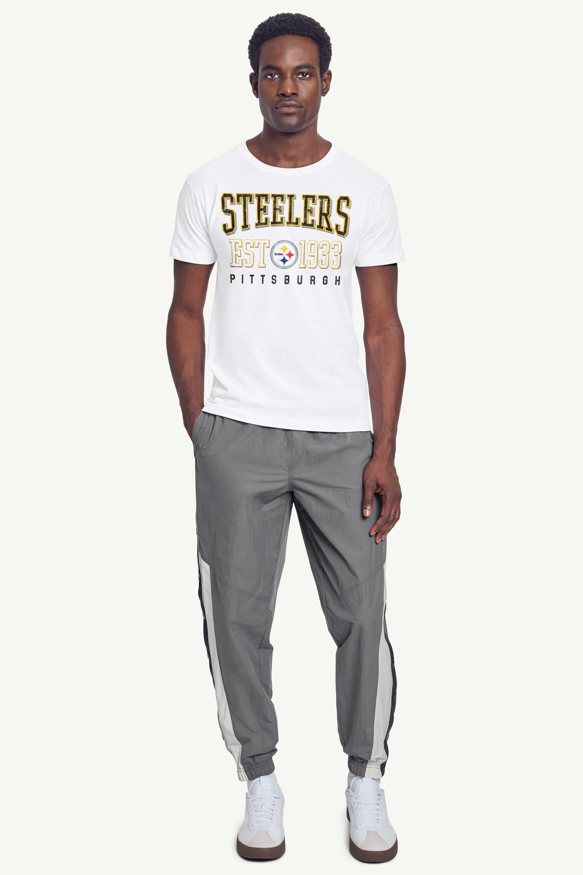 MENS PITTSBURGH STEELERS RETRO T SHIRT View 3 | Pittsburgh Steelers MENS PITTSBURGH STEELERS RETRO T SHIRT View 3 | Pittsburgh Steelers