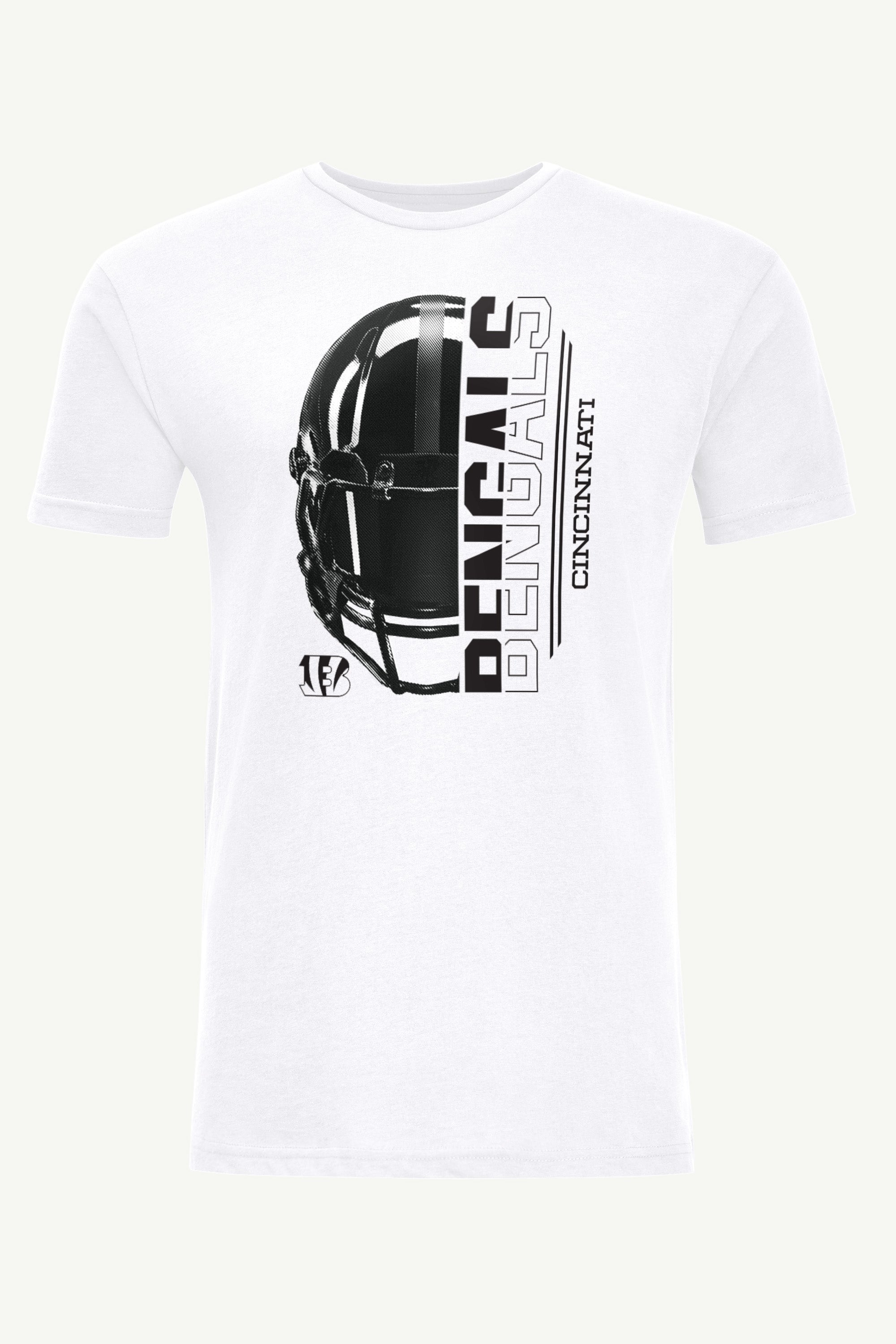MENS CINCINNATI BENGALS HALF HELMET T SHIRT View 1 | Cincinnati Bengals MENS CINCINNATI BENGALS HALF HELMET T SHIRT View 1 | Cincinnati Bengals