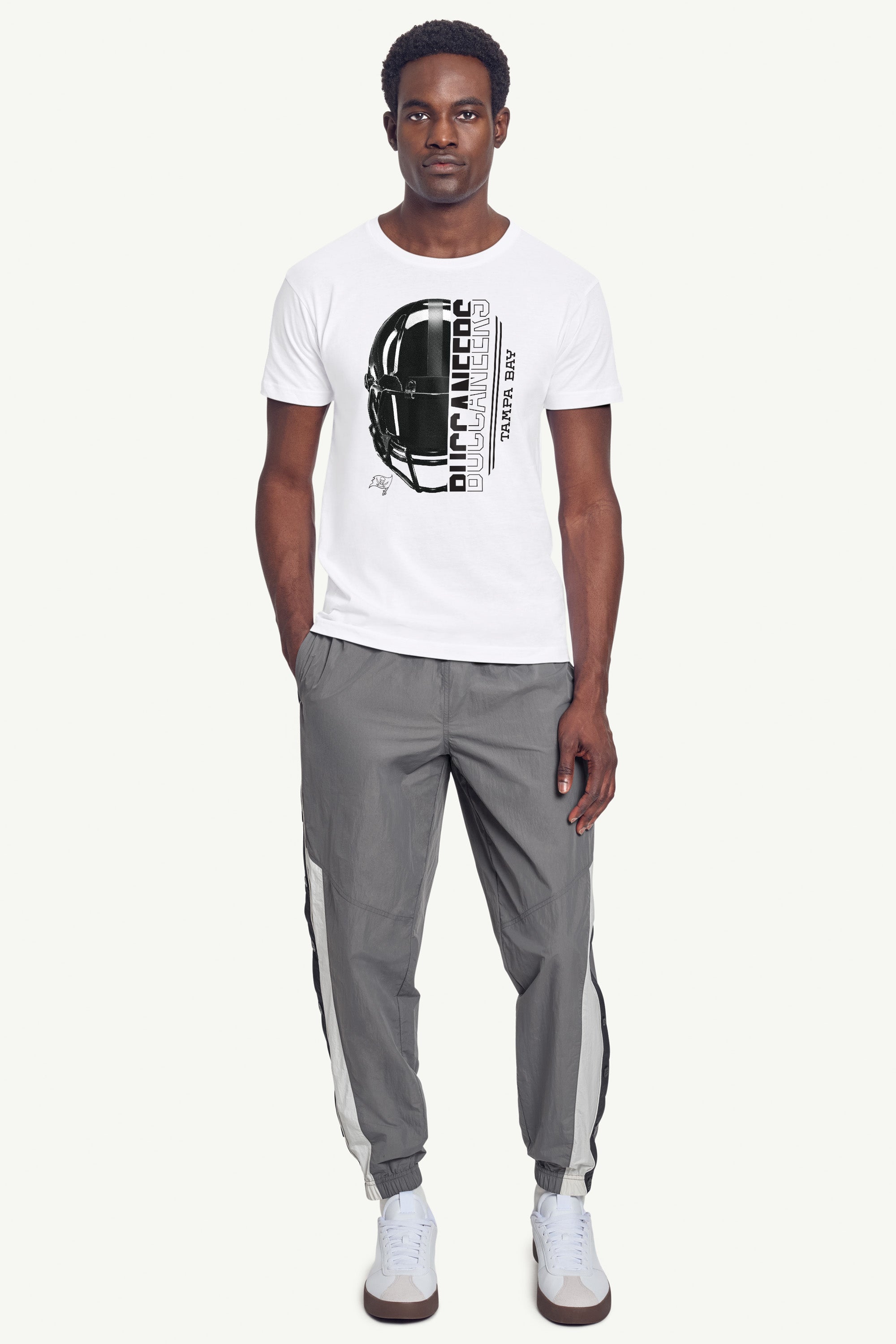 MENS TAMPA BAY BUCCANEERS HALF HELMET T SHIRT View 3 | Tampa Bay Buccaneers MENS TAMPA BAY BUCCANEERS HALF HELMET T SHIRT View 3 | Tampa Bay Buccaneers
