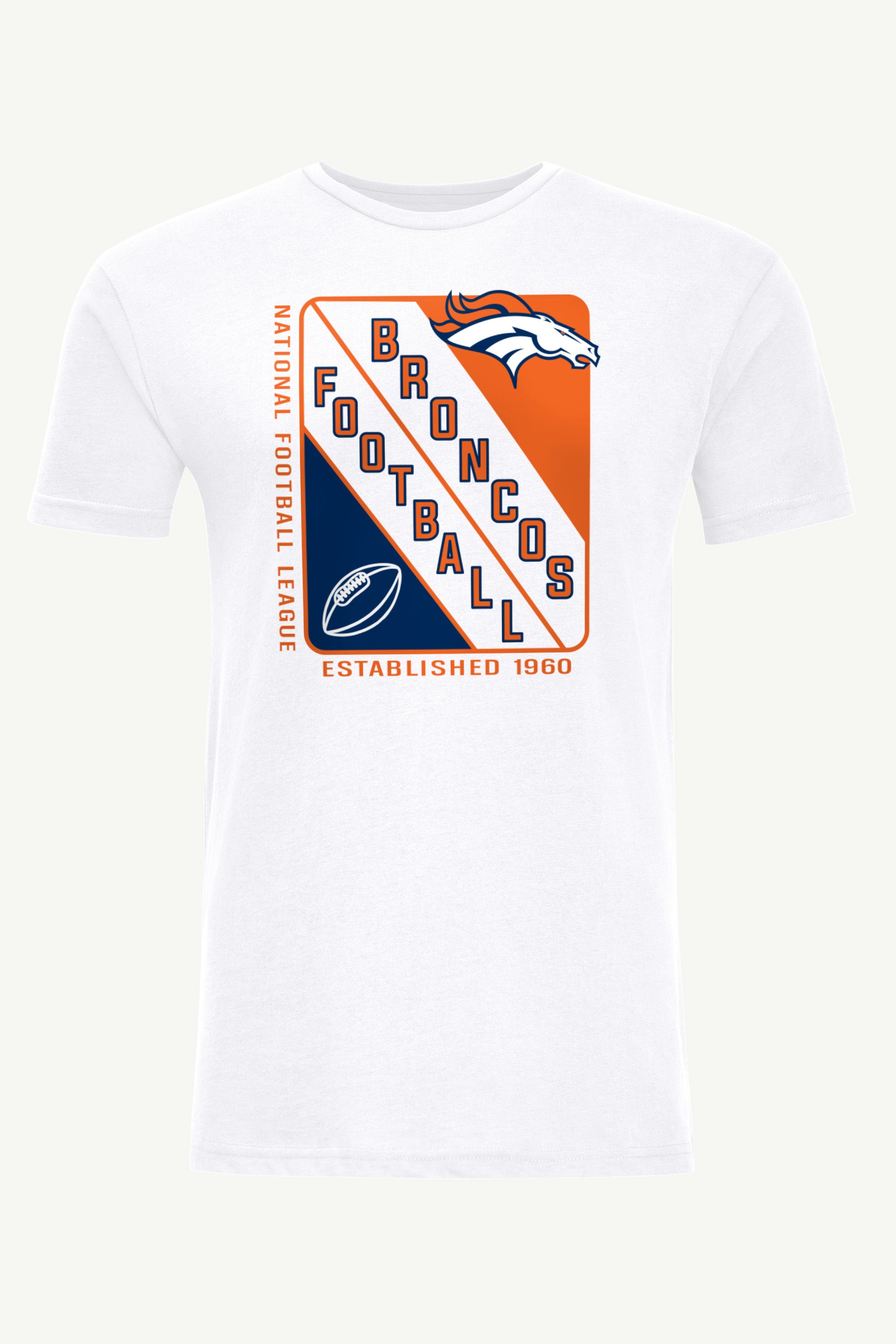 MENS DENVER BRONCOS SHIELD LOGO T SHIRT View 1 MENS DENVER BRONCOS SHIELD LOGO T SHIRT View 1