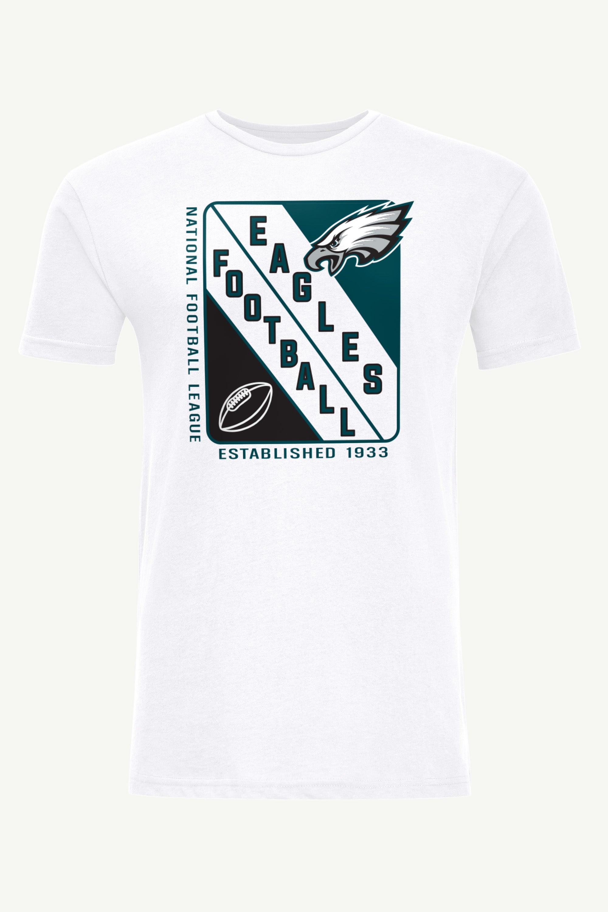 MENS PHILADELPHIA EAGLES SHIELD LOGO T SHIRT View 1 MENS PHILADELPHIA EAGLES SHIELD LOGO T SHIRT View 1