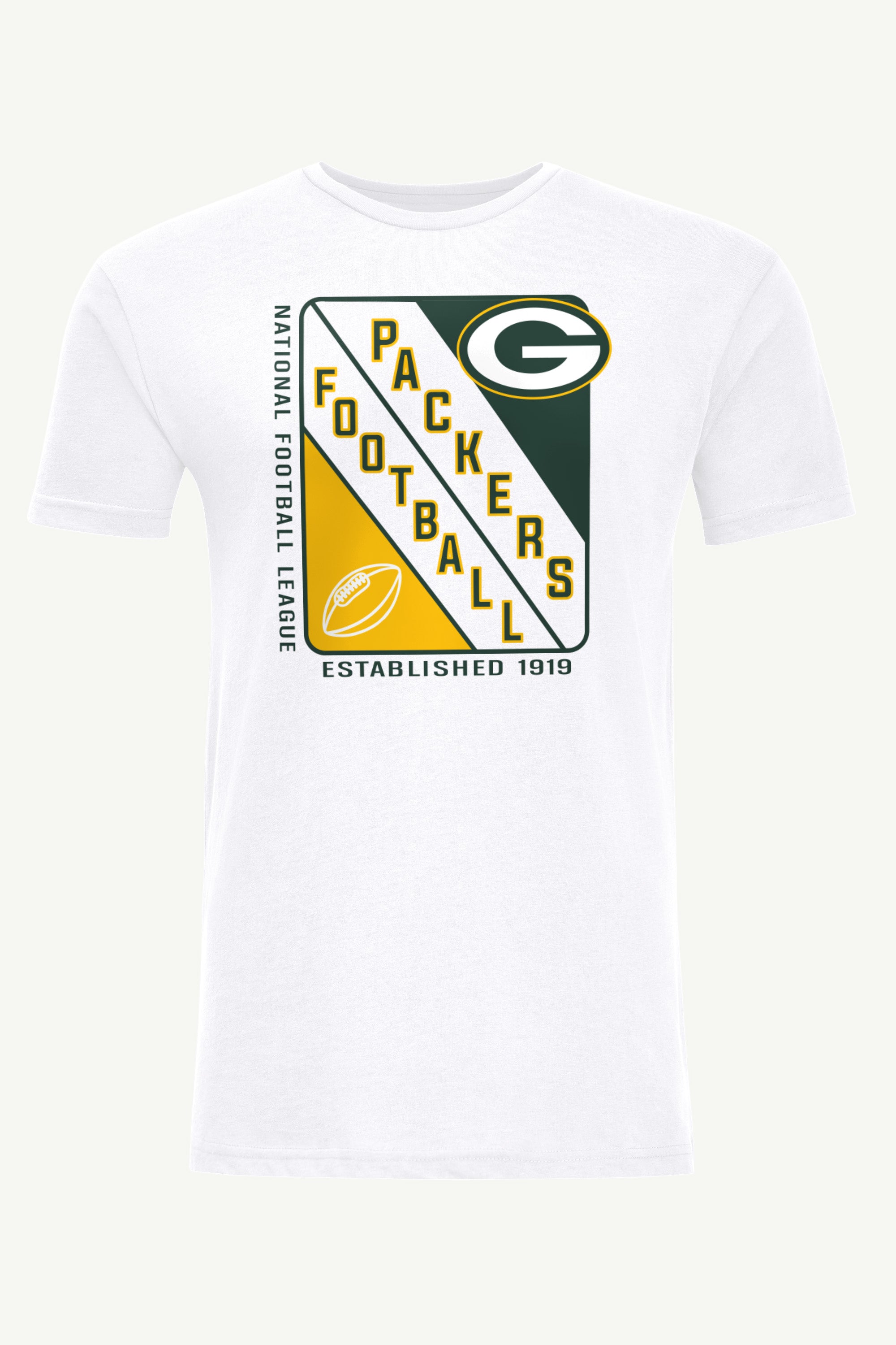MENS GREEN BAY PACKERS SHIELD LOGO T SHIRT View 1 MENS GREEN BAY PACKERS SHIELD LOGO T SHIRT View 1