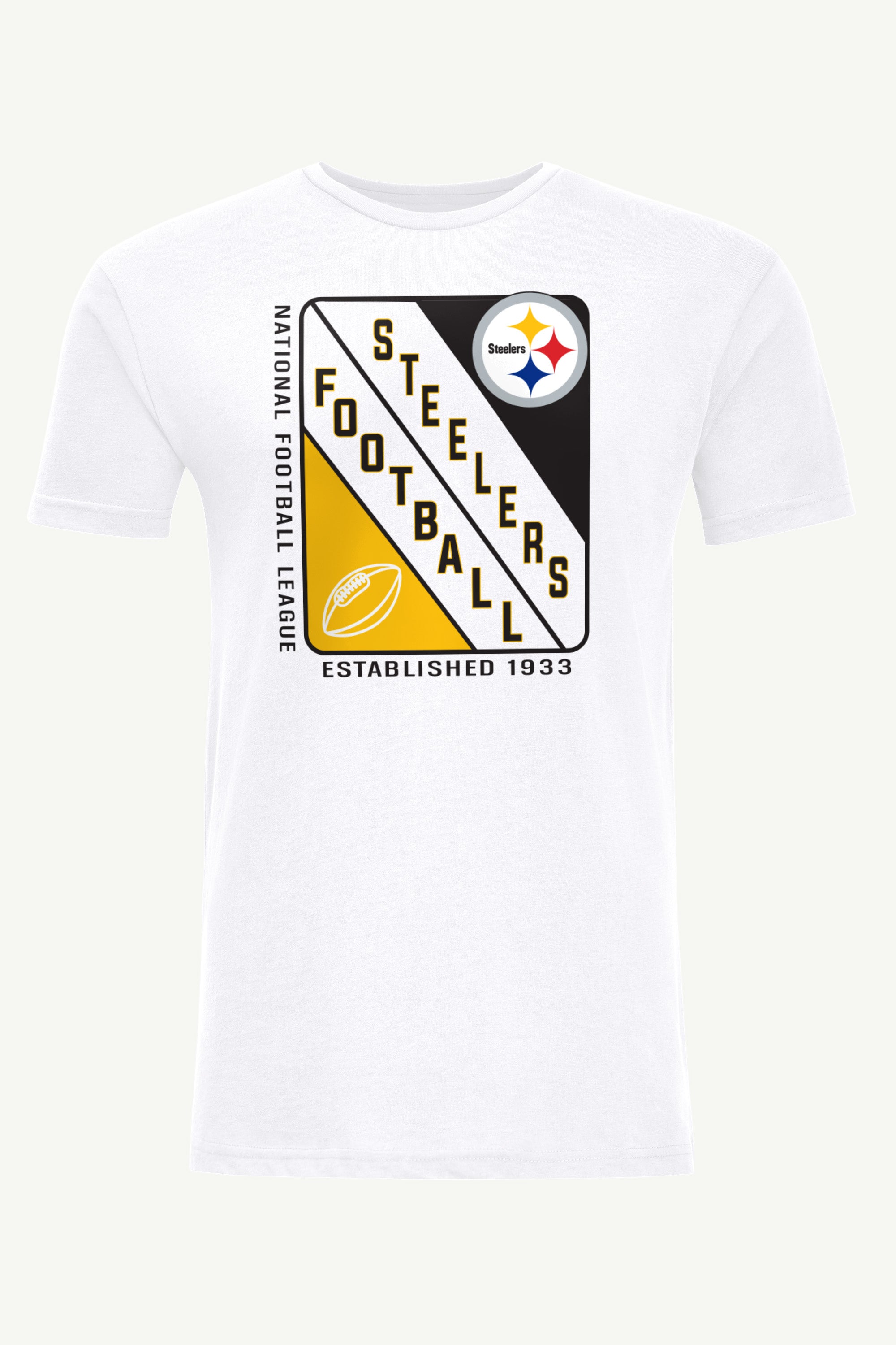 MENS PITTSBURGH STEELERS SHIELD LOGO T SHIRT View 1 MENS PITTSBURGH STEELERS SHIELD LOGO T SHIRT View 1