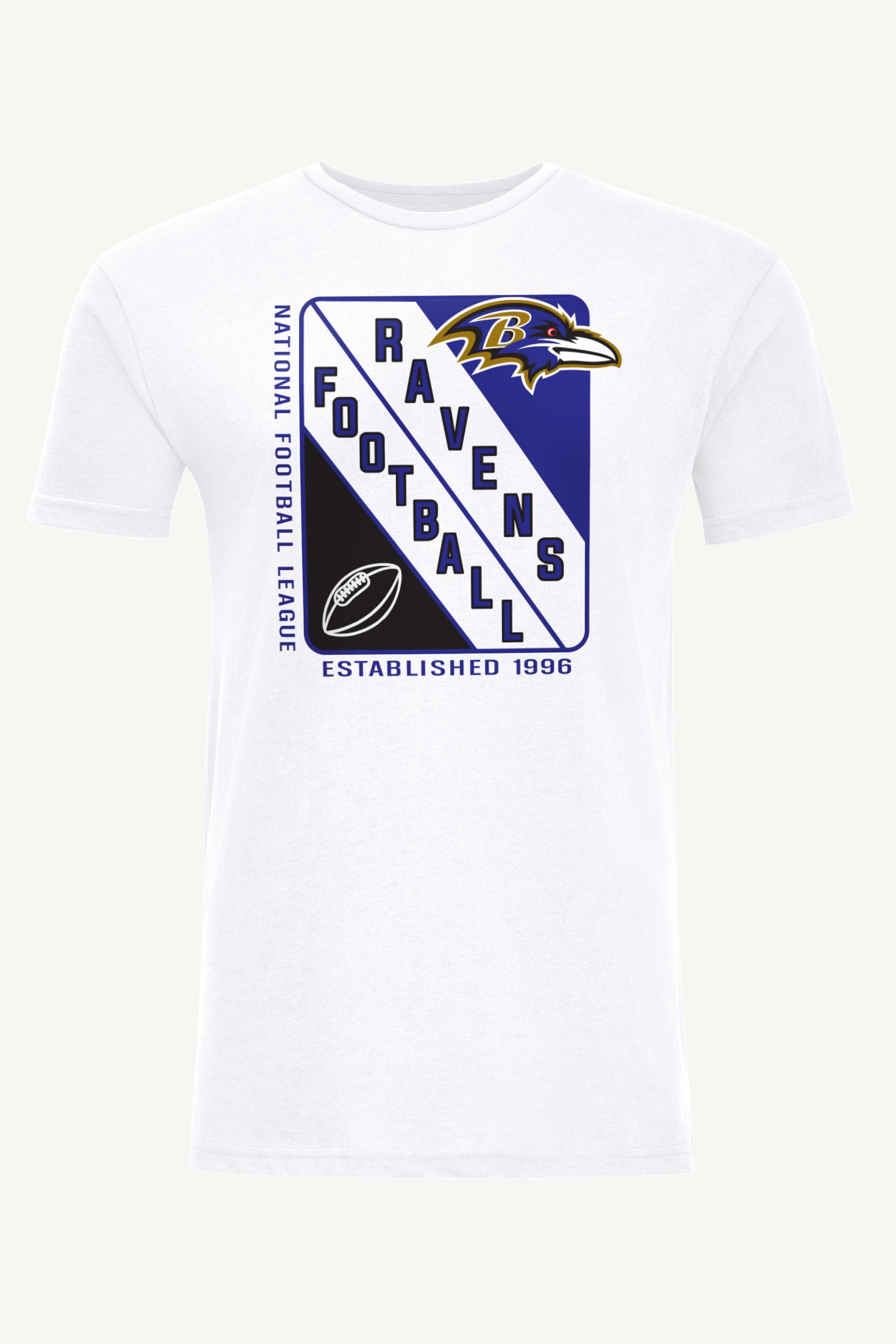 MENS BALTIMORE RAVENS SHIELD LOGO T SHIRT View 1 MENS BALTIMORE RAVENS SHIELD LOGO T SHIRT View 1