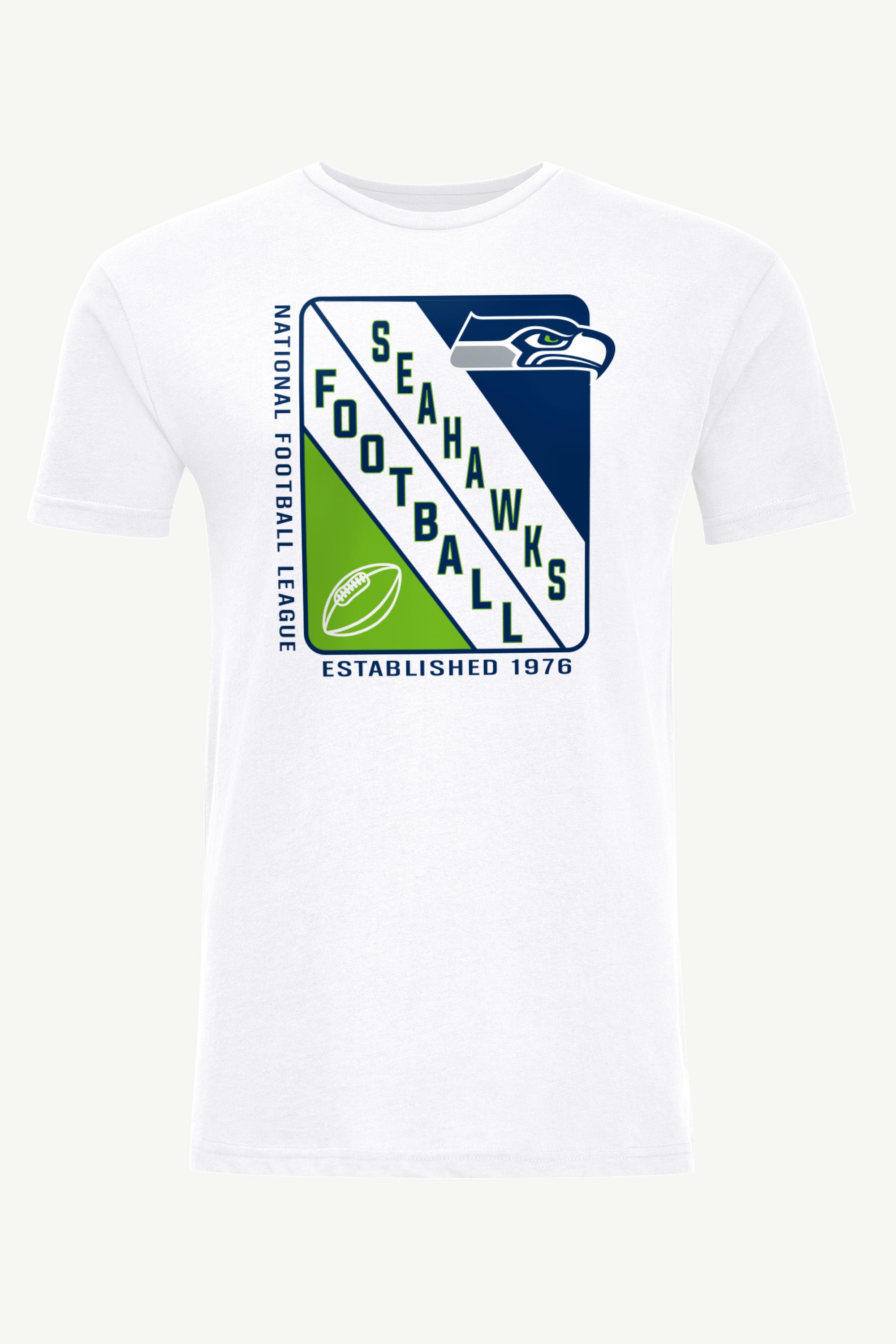 MENS SEATTLE SEAHAWKS SHIELD LOGO T SHIRT View 1 MENS SEATTLE SEAHAWKS SHIELD LOGO T SHIRT View 1