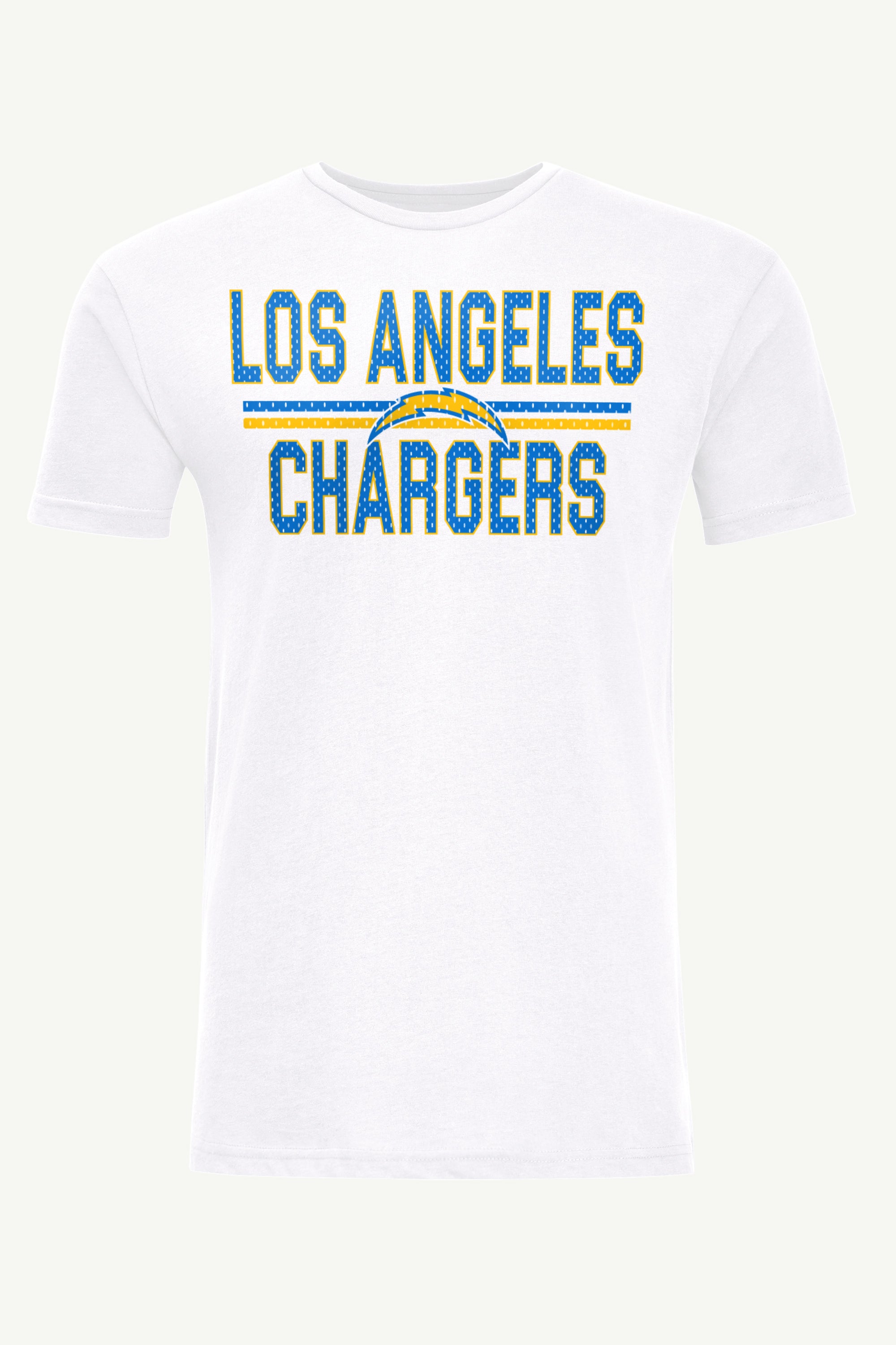 MENS LOS ANGELES CHARGERS MESH LOOK T SHIRT View 1 MENS LOS ANGELES CHARGERS MESH LOOK T SHIRT View 1