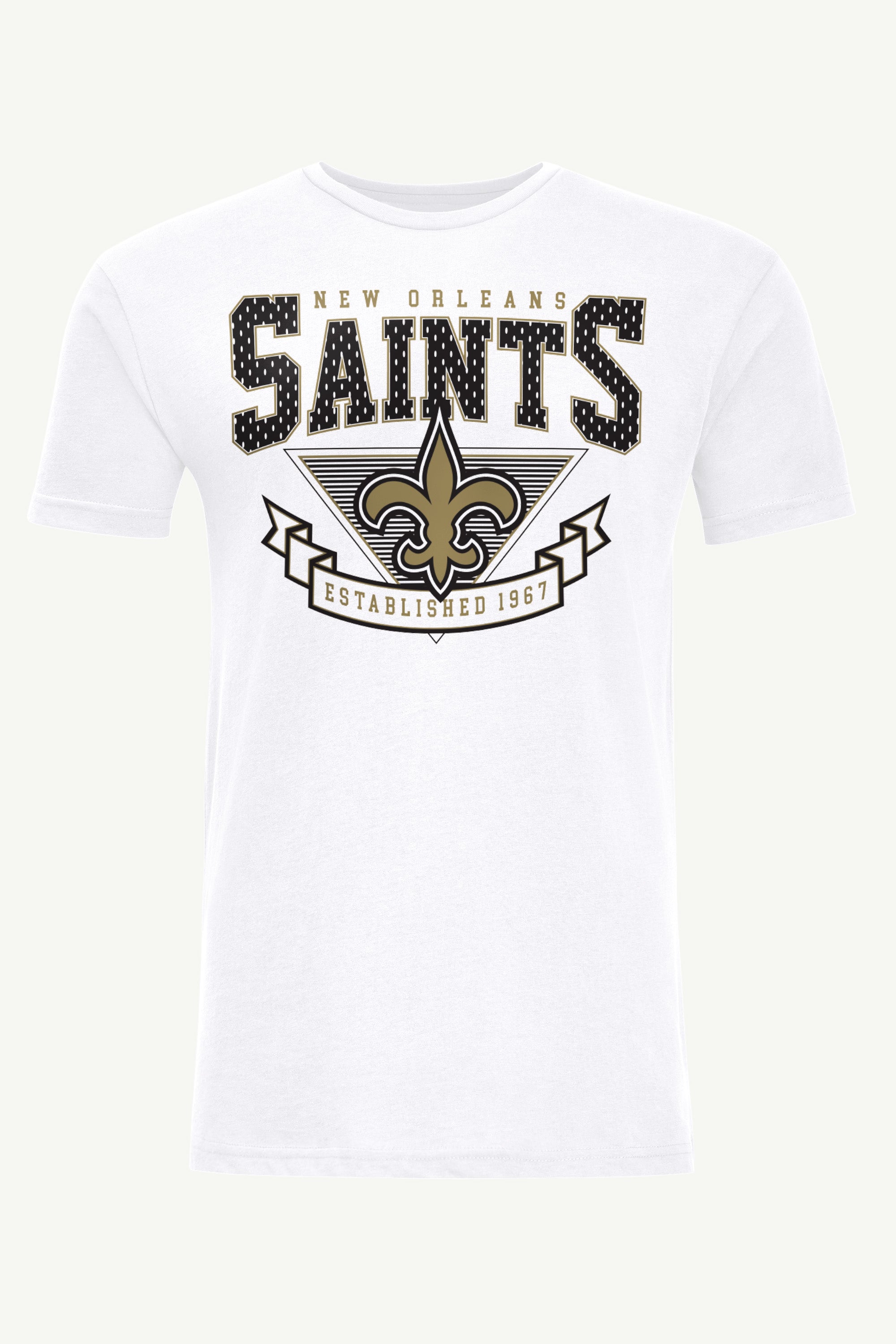 MENS NEW ORLEANS SAINTS 80's INSPIRED T SHIRT View 1 | DTG MENS NEW ORLEANS SAINTS 80's INSPIRED T SHIRT View 1 | DTG