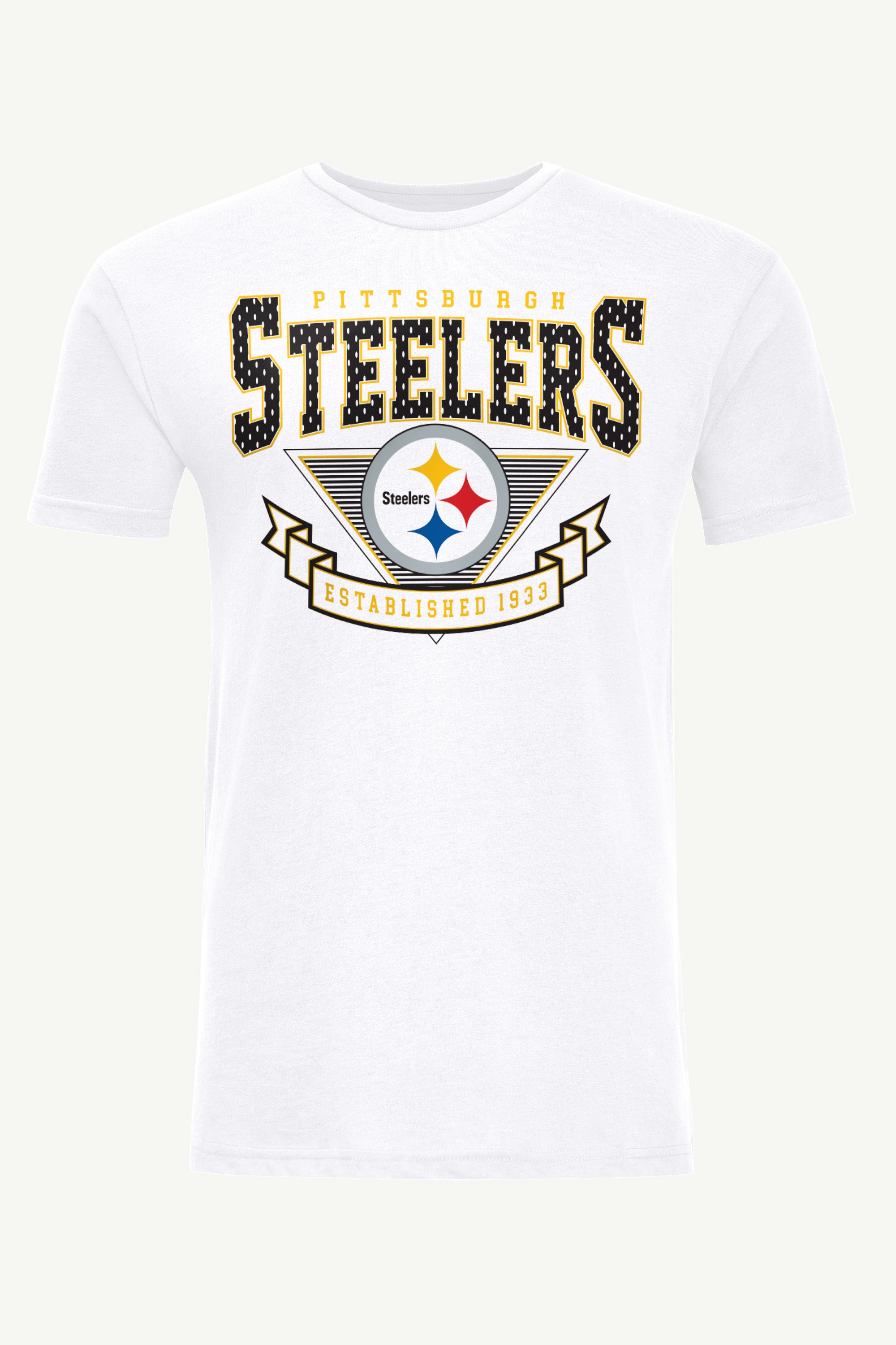 MENS PITTSBURGH STEELERS 80's INSPIRED T SHIRT View 1 | DTG MENS PITTSBURGH STEELERS 80's INSPIRED T SHIRT View 1 | DTG