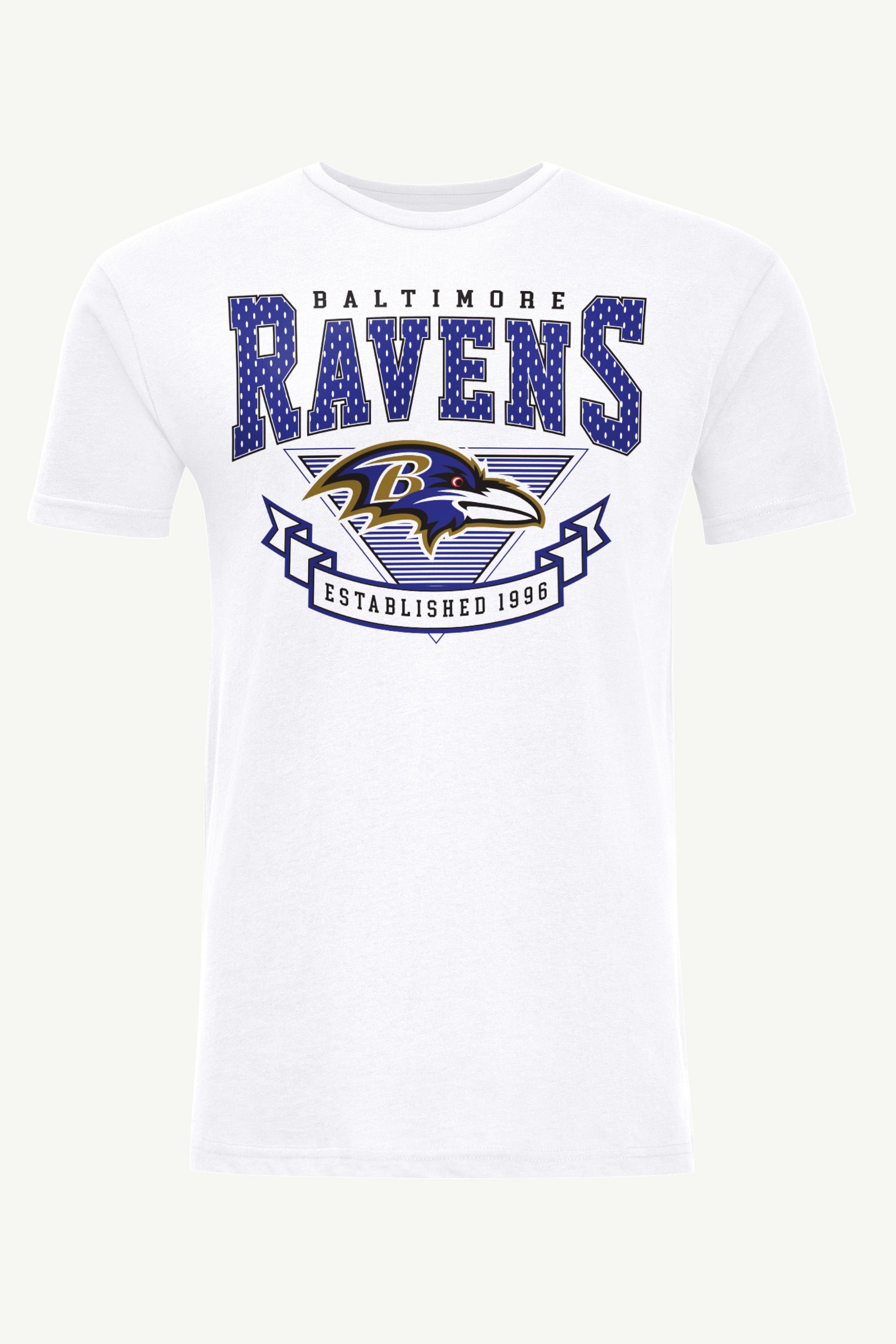 MENS BALTIMORE RAVENS 80's INSPIRED T SHIRT View 1 MENS BALTIMORE RAVENS 80's INSPIRED T SHIRT View 1